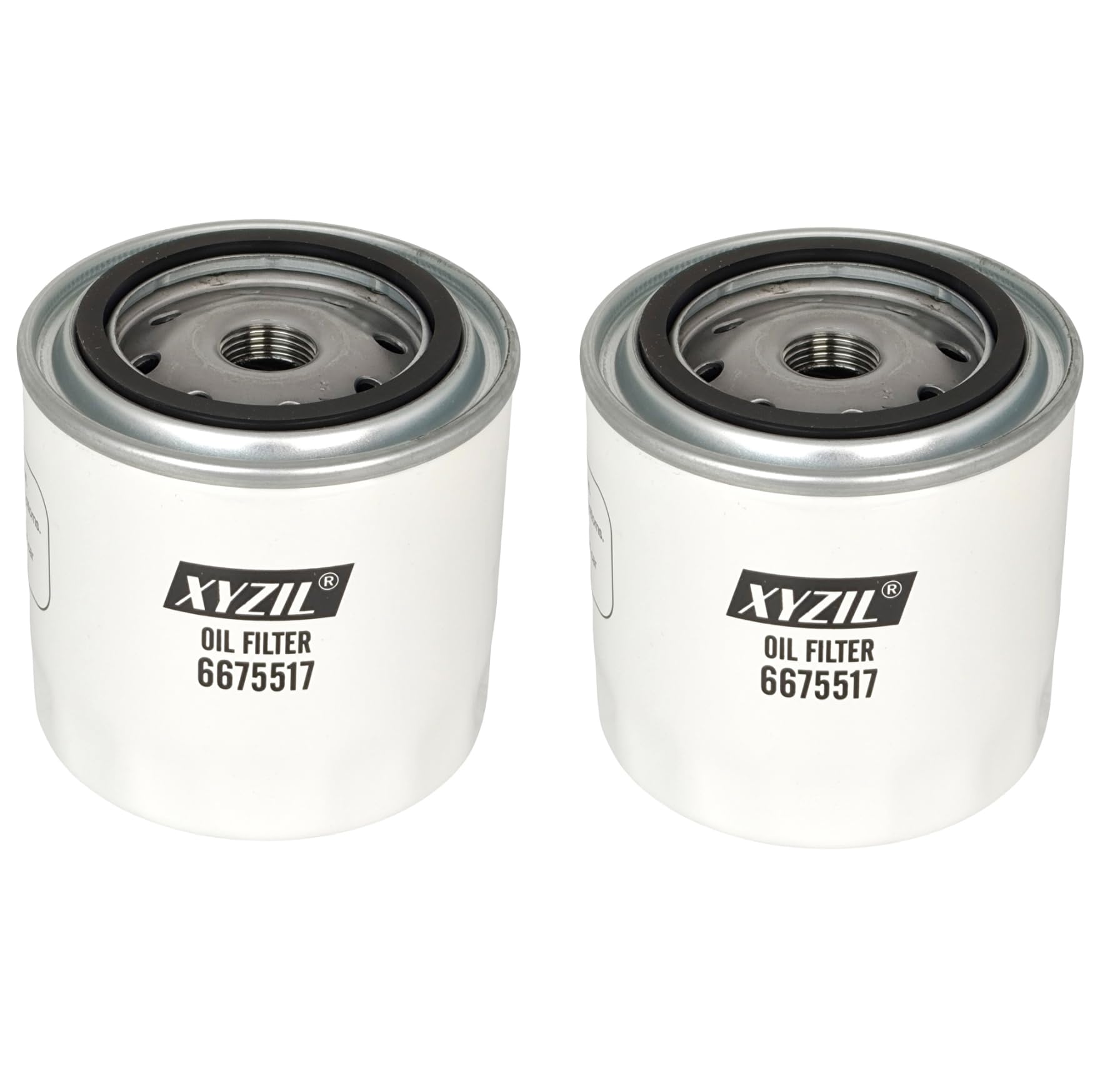 XYZIL 2X Engine Oil Filter 6675517 Compatible with Bobcat S550 S650 S750 S130 S150 S175 S185 T550 T590 T650 751 753 763 773 E35 