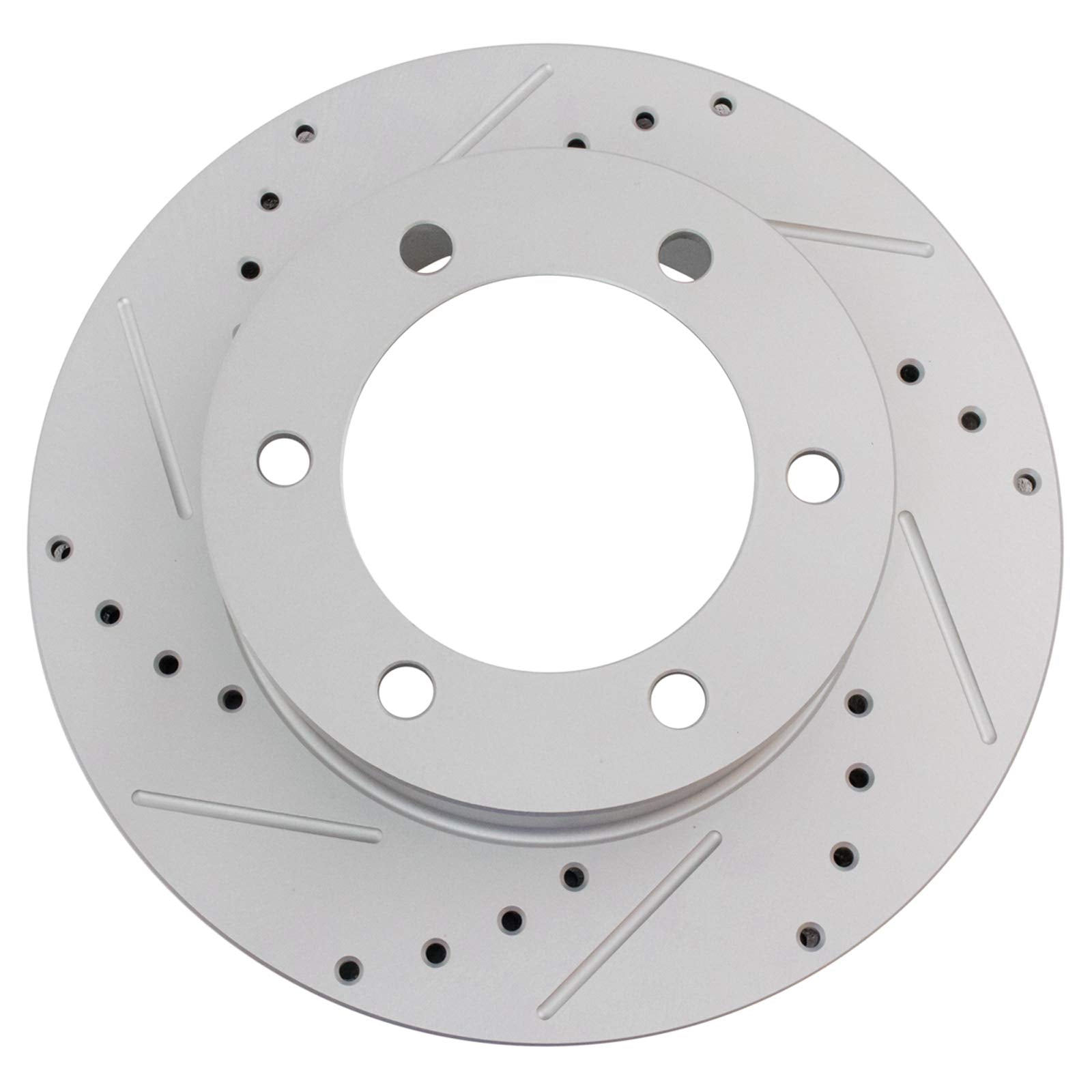 Trq Front Performance Brake Rotors Set Premium G-Coated Cross Drilled & Slotted Compatible With 1996-2002 Toyota 4Runner 1995-20