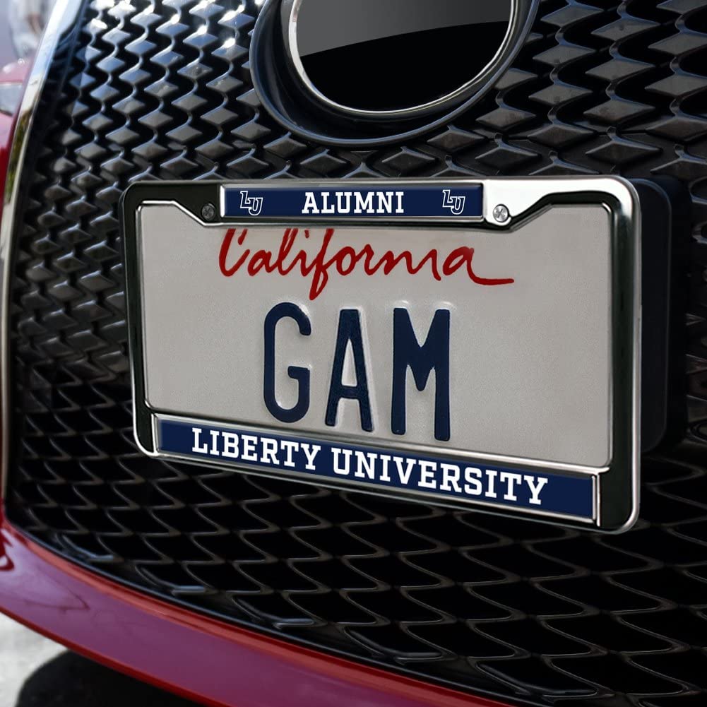 GRAPHICS & MORE Metal License Plate Frame - Liberty University Alumni - Full Size, One Size, Standard Design