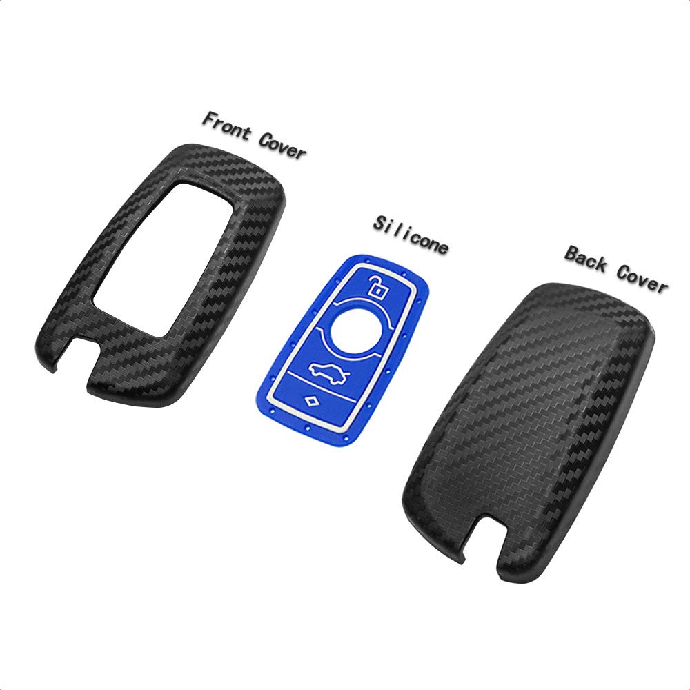 Tangsen Smart Key Fob Case Cover Compatible With Bmw 1 3 4 5 6 7 Series Gt3 Gt5 M5 M6 X3 X4 3 4 Button Keyless Entry Remote 3D T