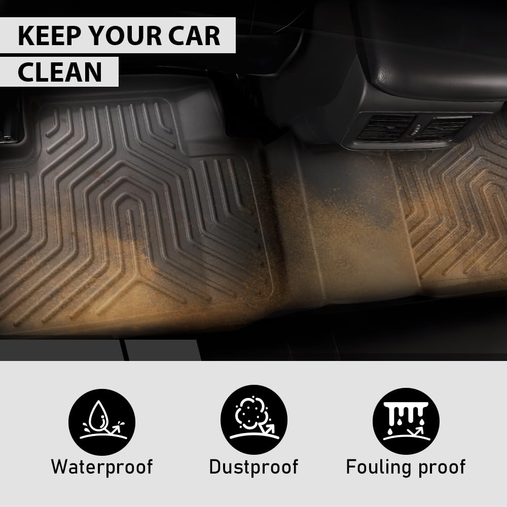 G-PLUS Floor Mats Compatible with Honda Civic Sedan 4-Door 2016-2021/Fit Honda Civic Hatchback 2016-2021/Fit Coupe 2-Door 2016-2