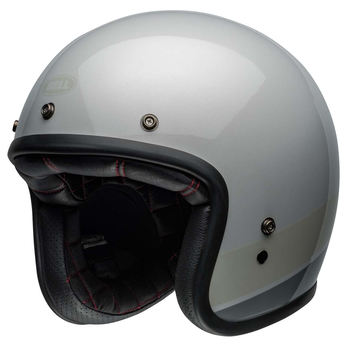 Bell Custom 500 Open-Face Motorcycle Helmet (Apex Gloss Silver Flake - Large)