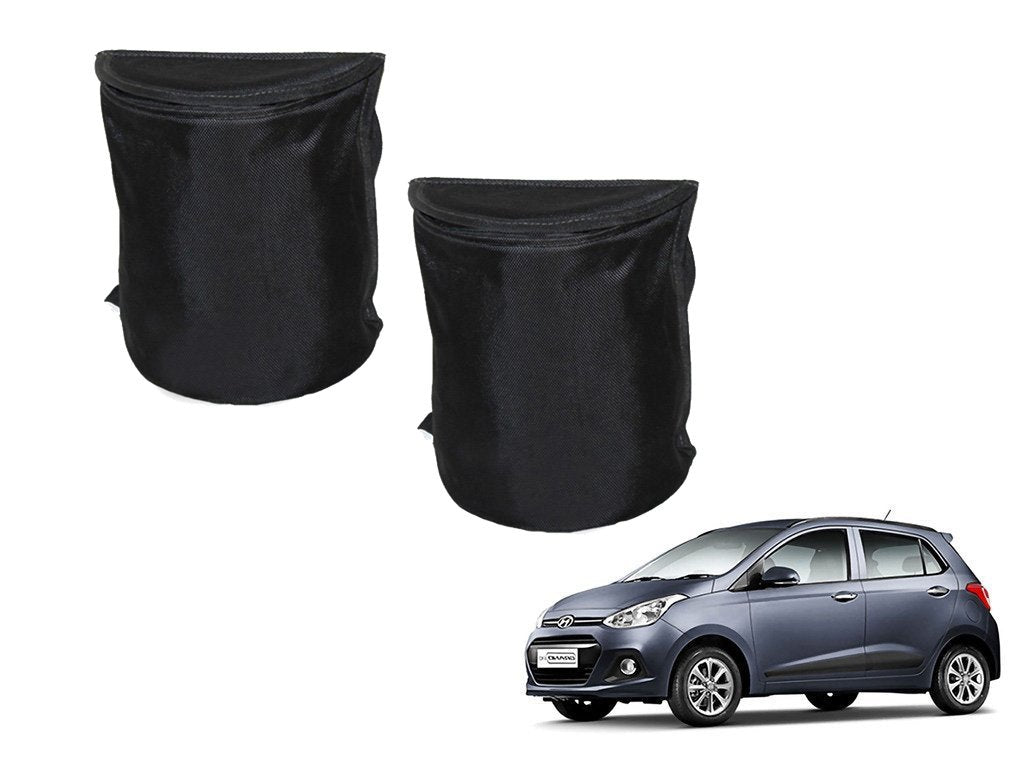 Kozdiko Semi Cylindrical Car Dustbin Set of 2 Pcs for Hyundai Grand I10