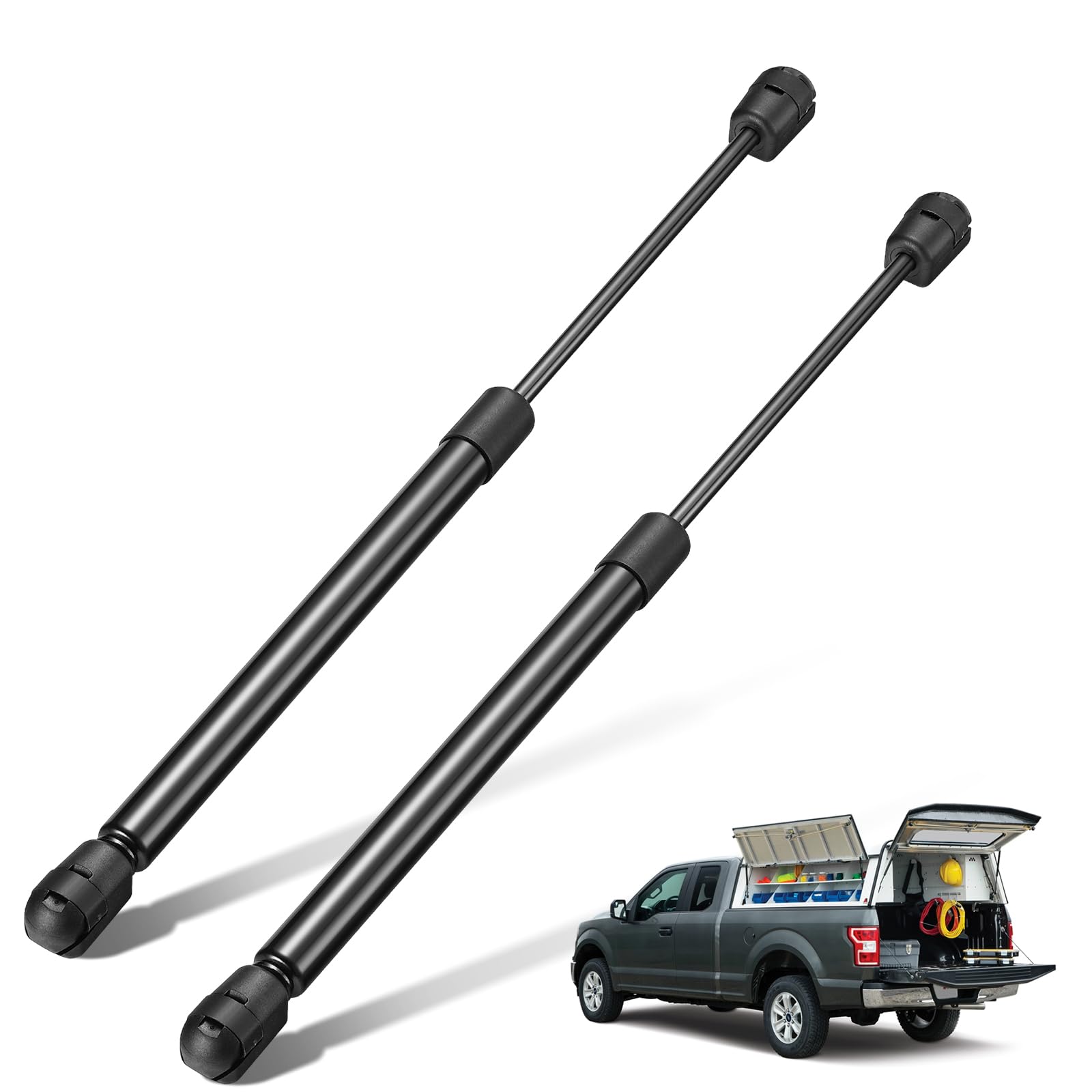 Bdfhyk C16-09461 14 Inch 40Lbs/(178N Gas Struts Shocks Lift Support For Are Leer Camper Shell Topper Rear Window, Truck Bed Cove