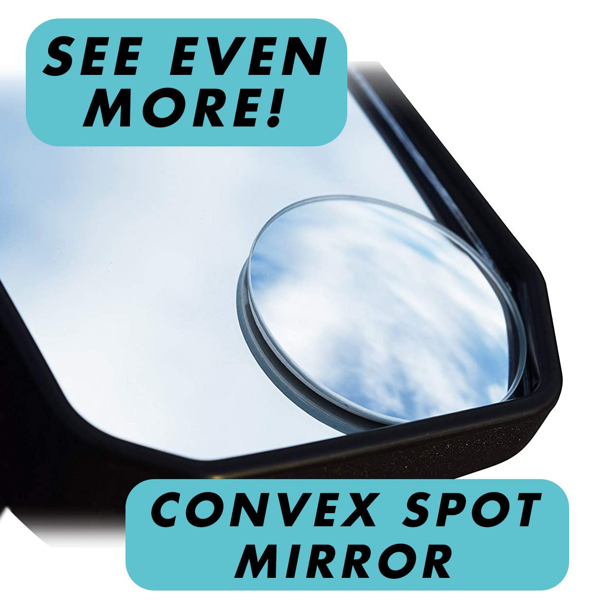 Chupacabra Offroad - Rear View/Side Utv Mirrors With Spot Mirror - High Impact Right & Left Side Mirror Kit For 1.6'' - 2'' Roll