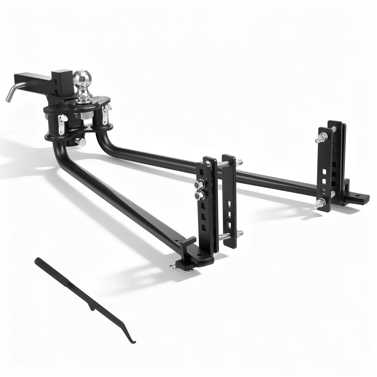 VEVOR Weight Distribution Hitch, 14000 lbs Max Towing & 1400 lbs Max Tongue, Weight Distributing Hitches Kit with Sway Control I