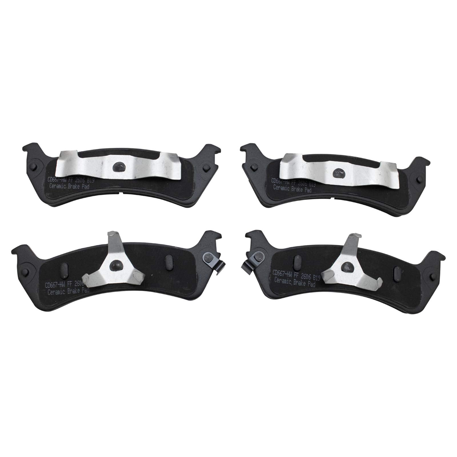 TRQ Rear Brake Pad & Rotor Kit Brake Pads Brake Rotor Ceramic Compatible with 2003 Ford Explorer Sport 2003-2005 Explorer Sport