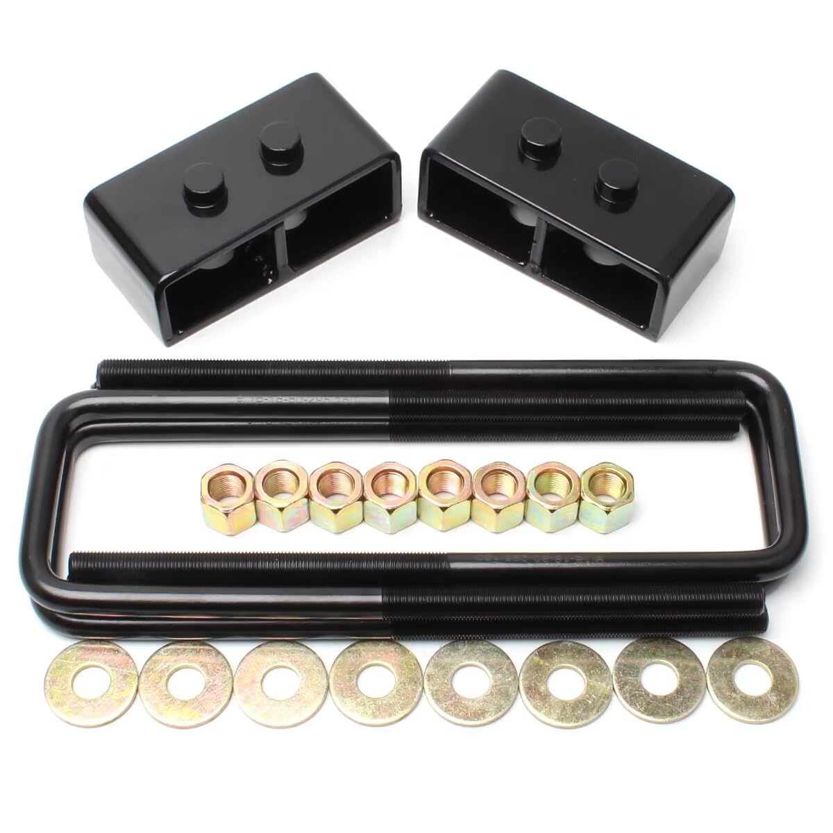 Gasupply 2'' Rear Leveling Lift Kits,Compatible With 2004-2020 Ford F150 2Wd 4Wd, 2 Inch Forged Aluminum Block With Extended U B