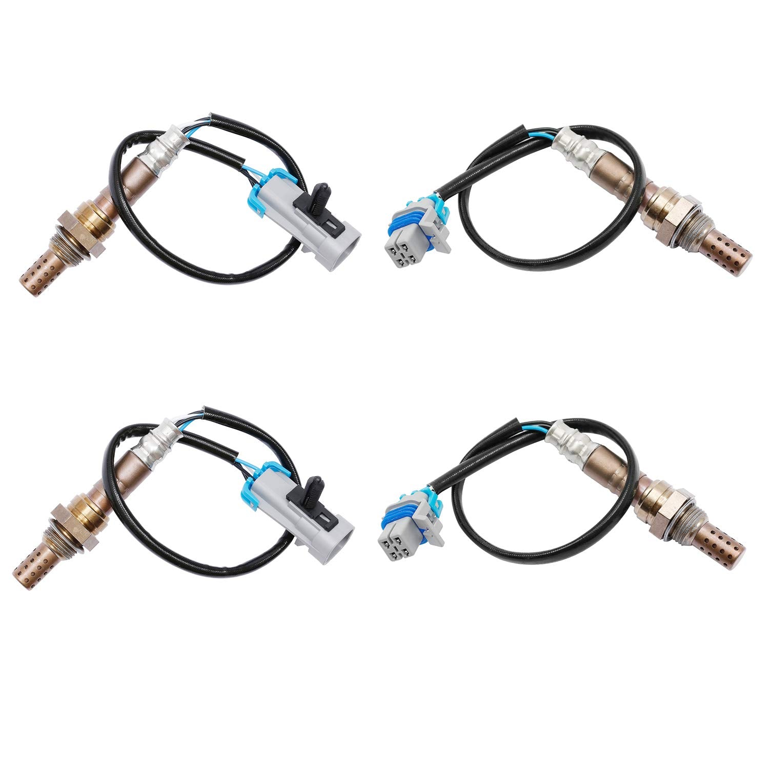 O2 Oxygen Sensor Upstream Downstream 4Pcs Compatible With Silverado Tahoe Suburban & More Replaces# 234-4668, 234-4256