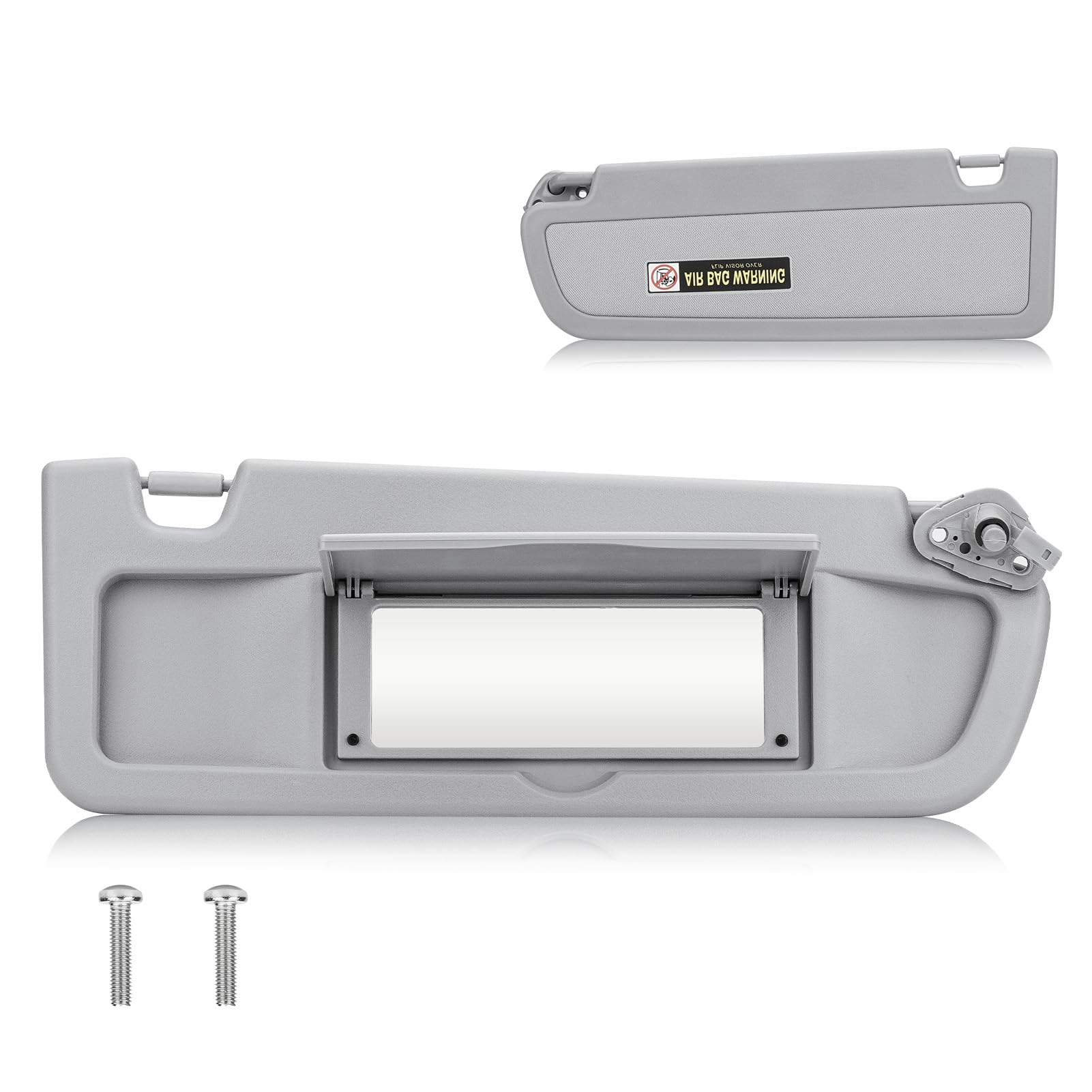 Sun Visor for 2006-2011 Honda Civic EX LX Sedan SI Coupe, Right Passenger Side Gray Sunvisor Replacement 83230-SNA-A01ZA