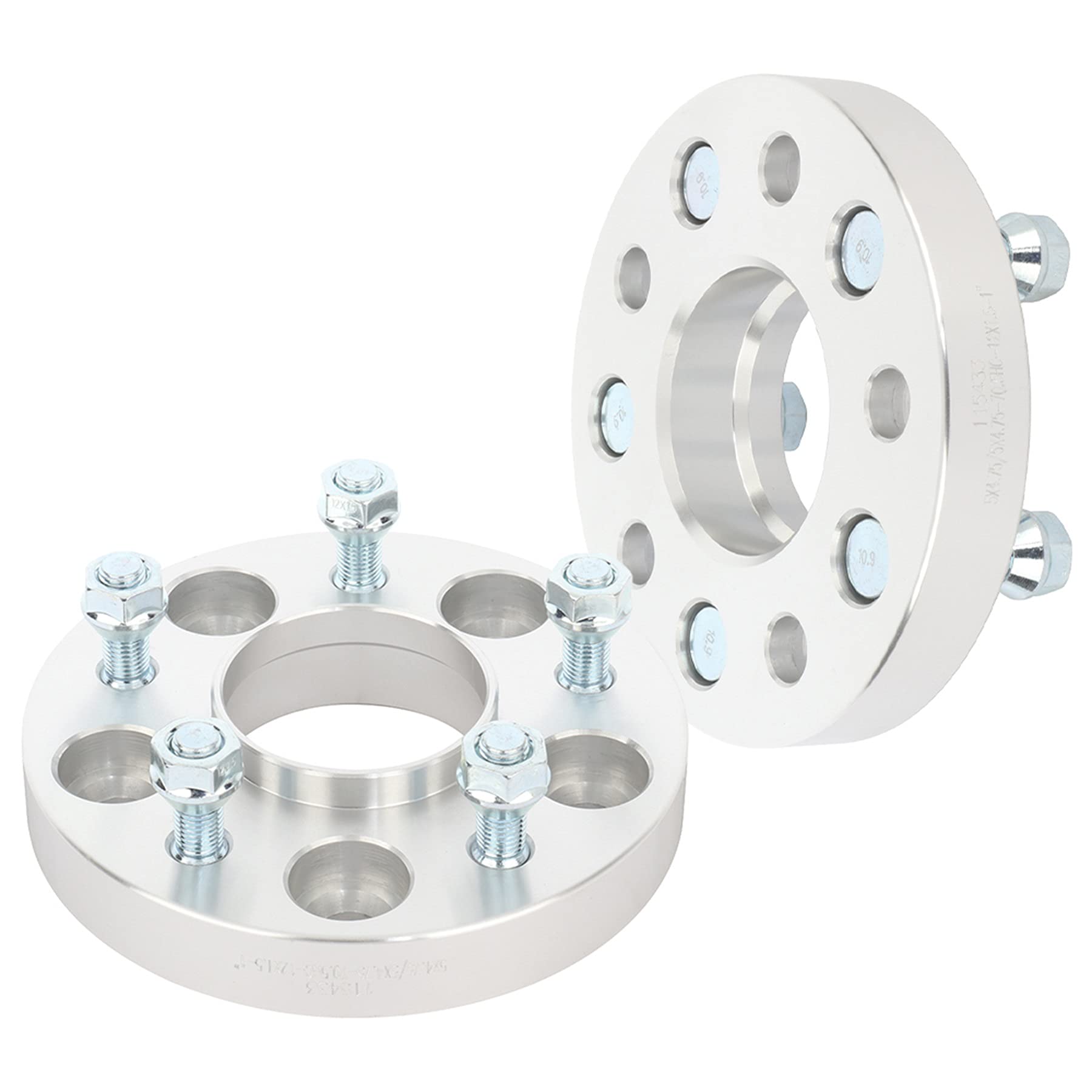 ROADFAR 2Pcs 5 Lug Hubcentric Wheel Spacers 5x4.75 1 inch Thickness Bore 70.5mm Thread Pitch 12x1.5 Wheel Spacers Compatible for