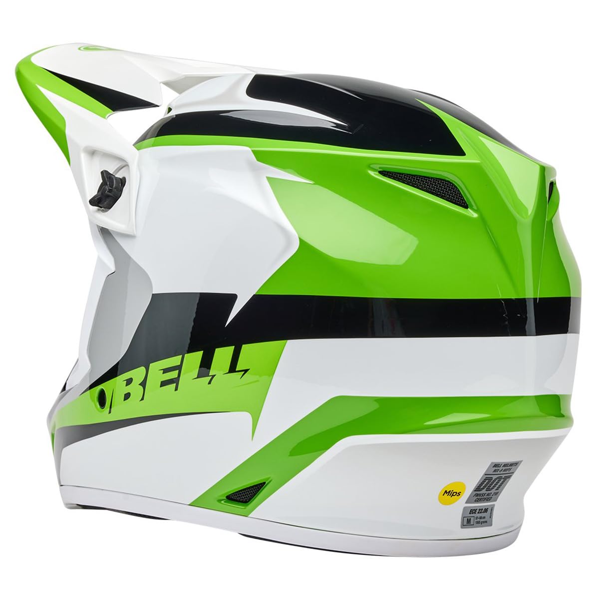 BELL MX-9 MIPS Dirt Helmet (Gloss Rift Green/White - 2X-Large)
