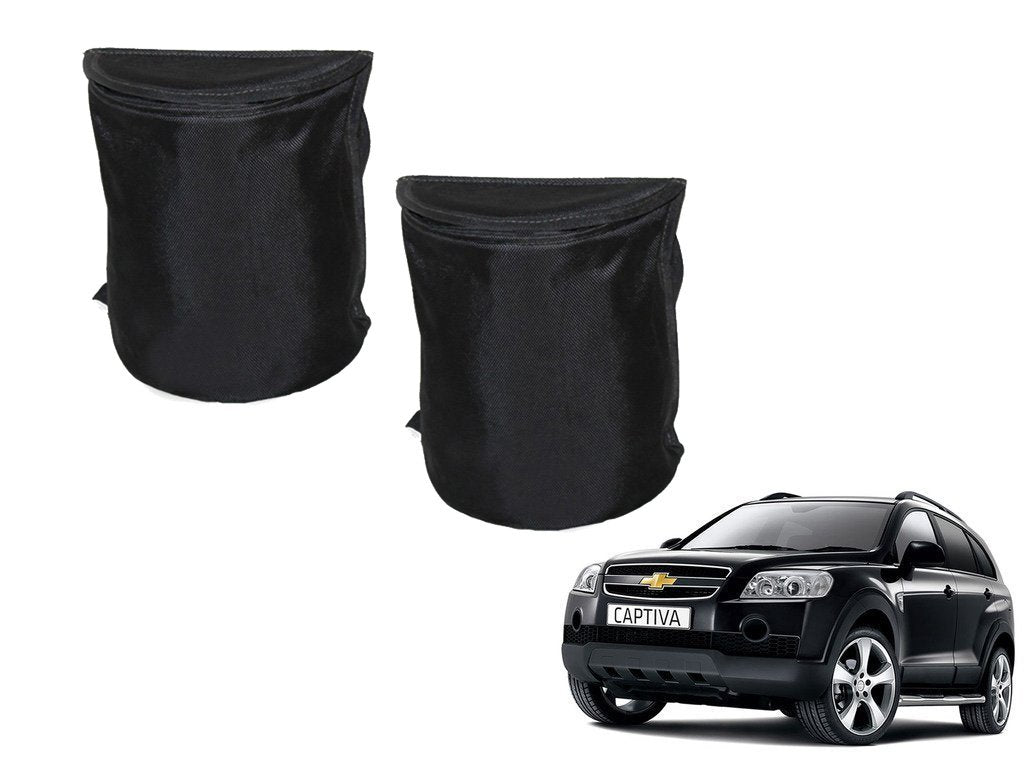 Kozdiko Semi Cylindrical Car Dustbin Set of 2 Pcs for Chevrolet Captiva
