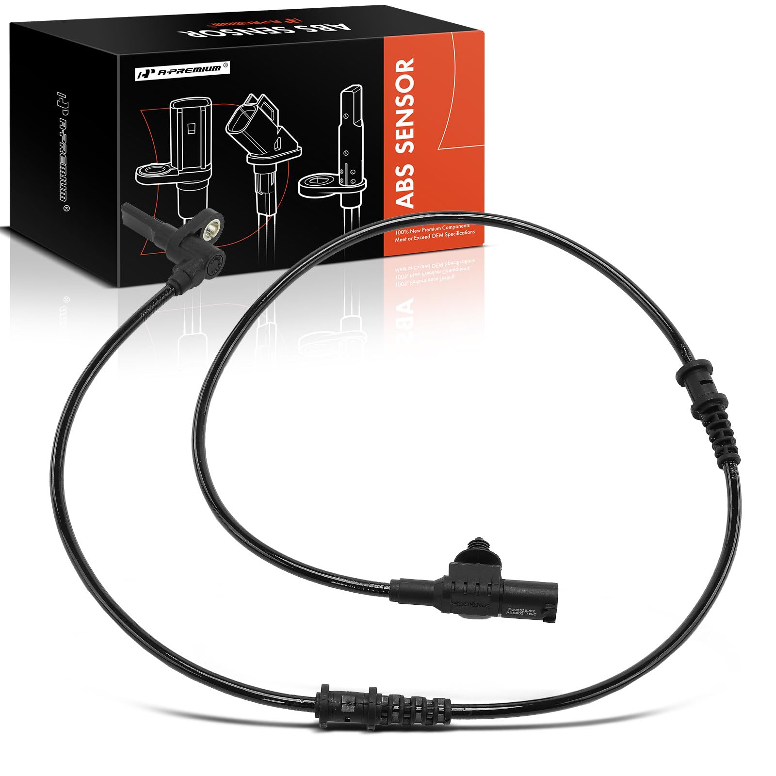 A-Premium Front Left Or Right Abs Wheel Speed Sensor - Compatible With Dodge & Mercedes-Benz Models - Sprinter 2500/3500 2007-20