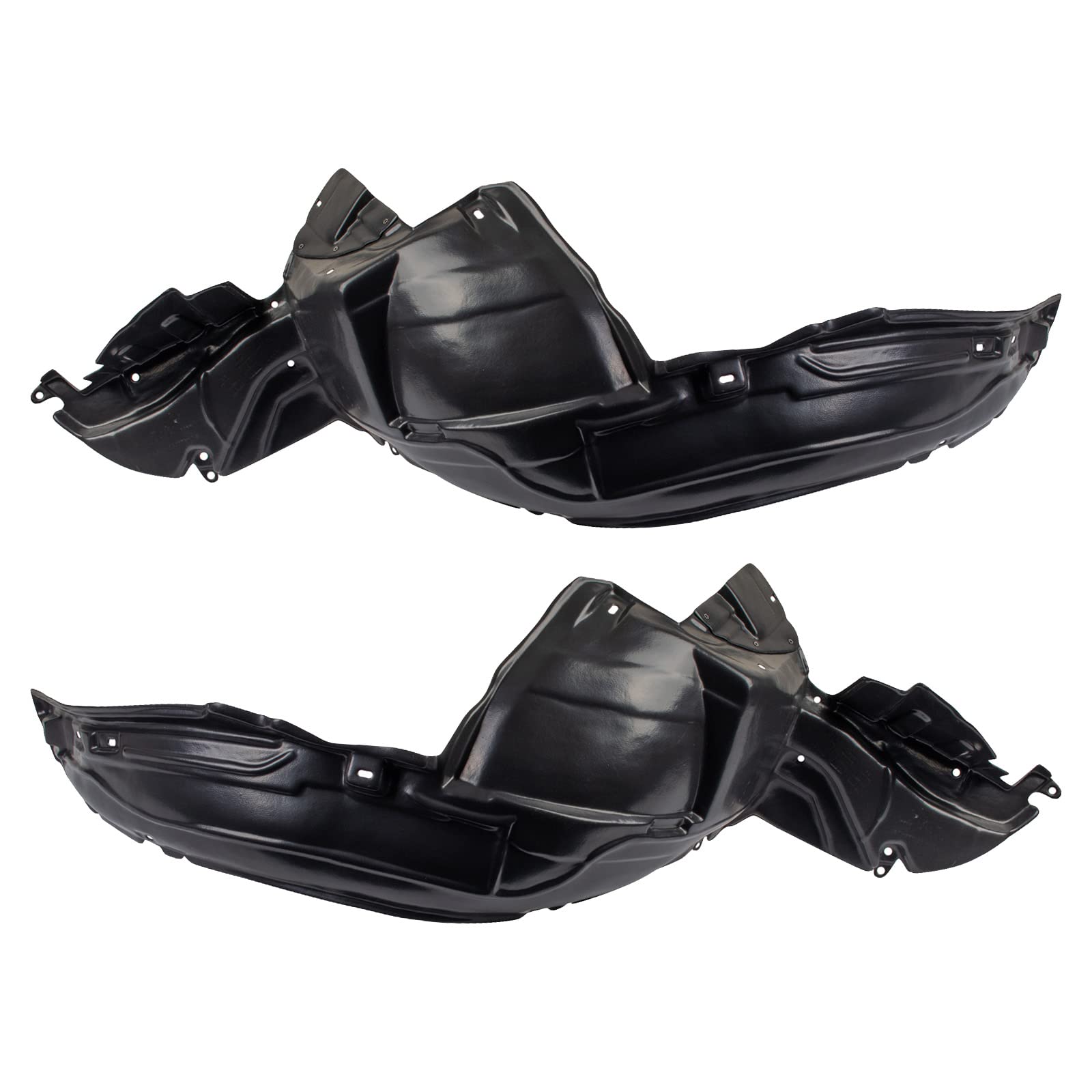 Trq Inner Fender Liner Set Compatible With 2004-2005 Subaru Impreza Su1250101 Su1251101
