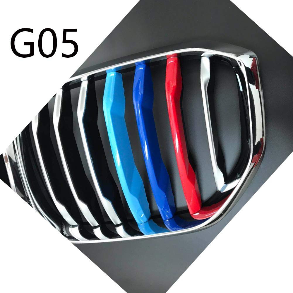 Lanyun Compatible With 2019 2020 2021 2022 2023 Bmw X5 G05 Grill Accessories M Color Grill Insert Trims Grill Stripes Compatible