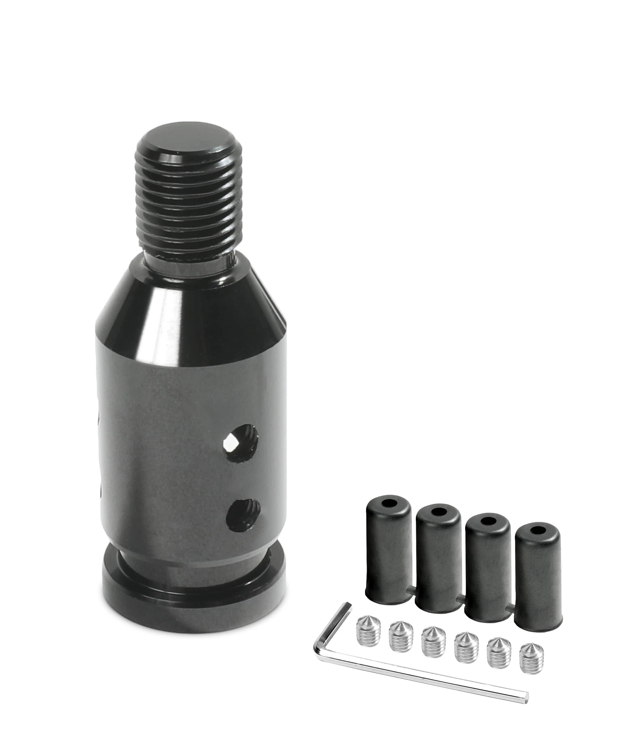 YAKEFLY Universal Gear Shift Knob Adapter,Aluminum Alloy Automatic Shifter Adapter Car Shift Knob Adapter,Shifter Knob Boot Reta