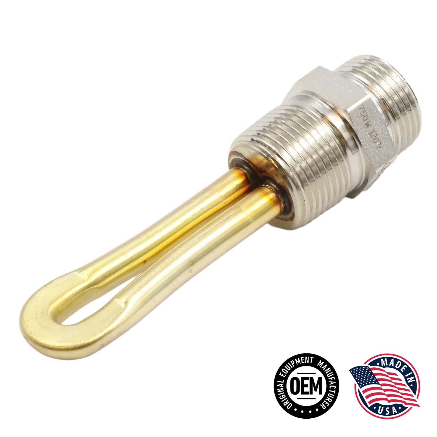 Zerostart Engine Block Immersion Heater 3500022 | 120V, 750W, 3/4" NPT Thread | Stainless Steel, CSA Approved