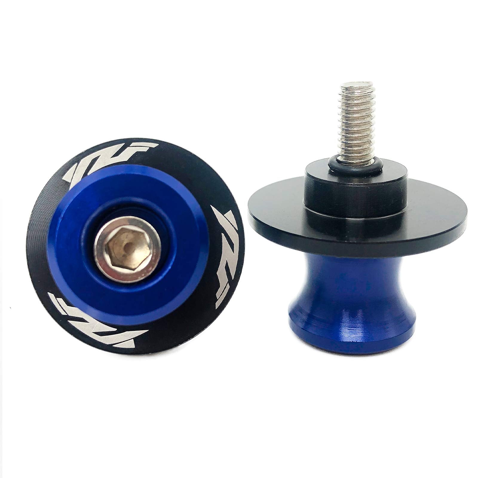 YIMOTO 6MM M6 X 1.5 Motorcycle Swing arm Sliders Spools CNC Swing Arm Stand Screws 2PCS for Yamaha YZF R1 R3 R6 R25 R125 R6S 600