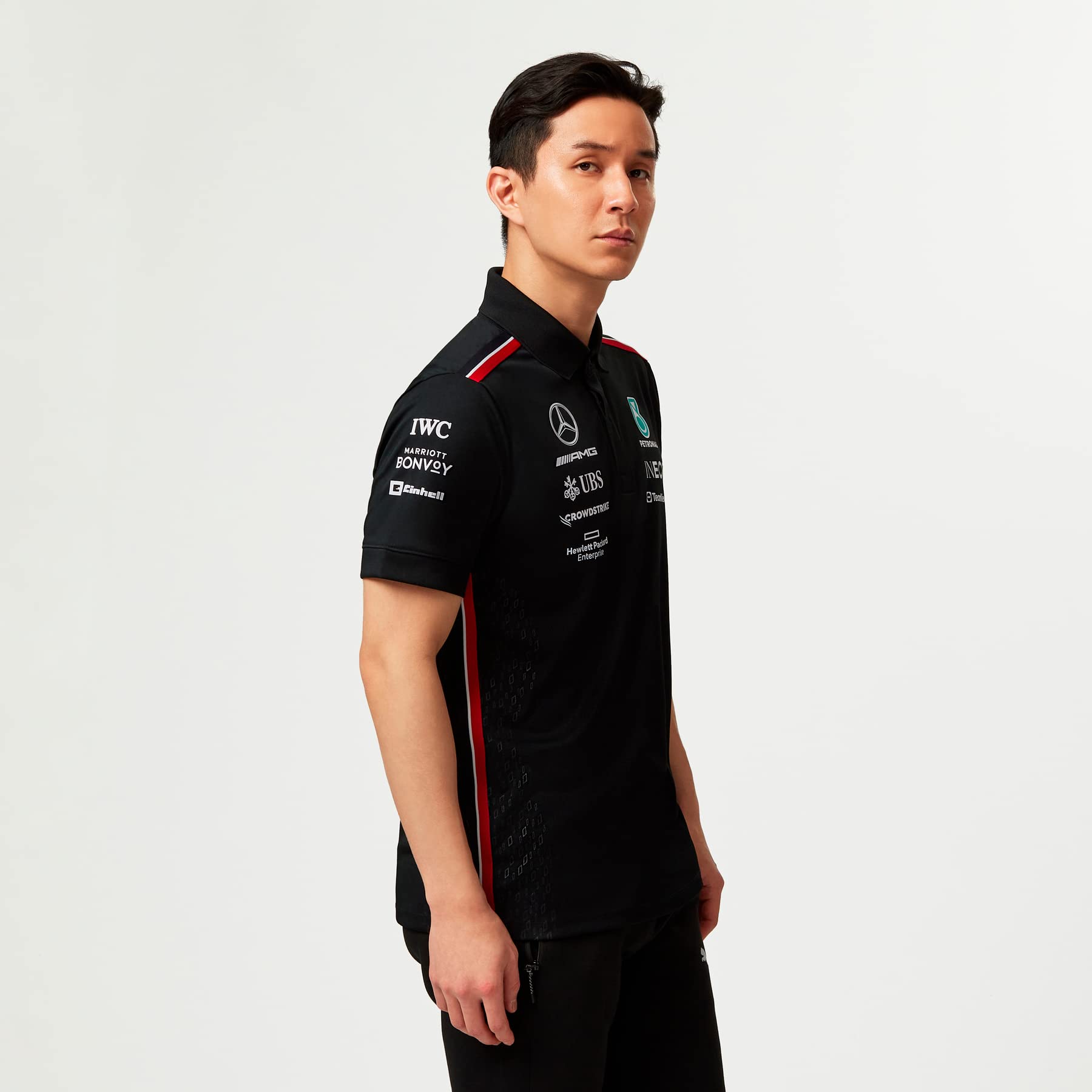 Mercedes Amg Petronas Formula One Team - 2023 Team Polo - Black - Men - Size: S