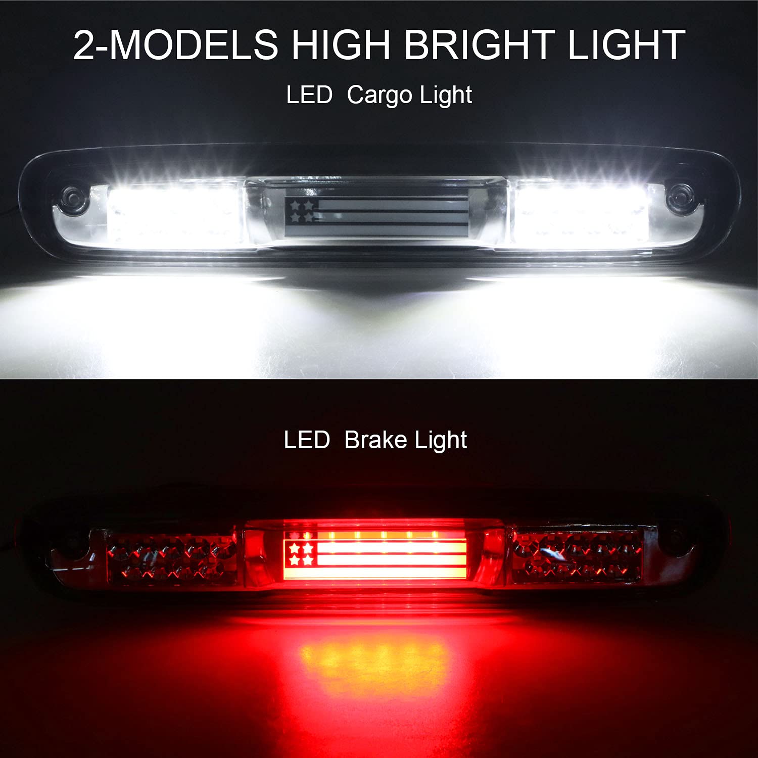 Tresound Led Third 3Rd Brake Light For 2007-2013 Chevy Silverado Gmc Sierra 1500 2500 3500 Hd Classic, Rear Cargo Lamp High Mount Stop Light