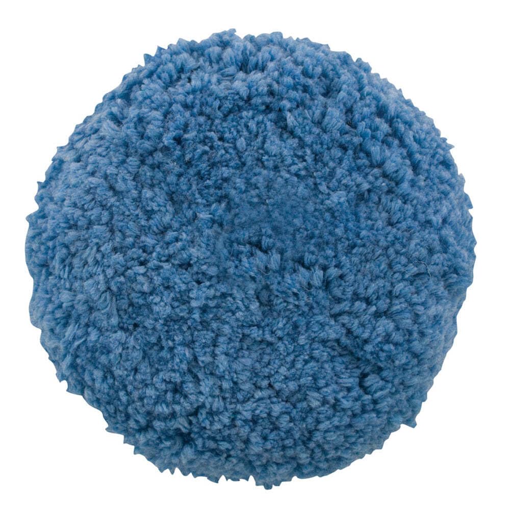Presta Blue Blended Wool Medium Cutting Pad  9 inch ScrewOn Pad