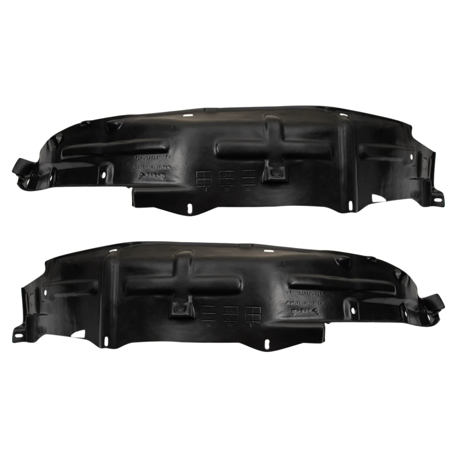Trq Inner Fender Liner Set Compatible With 1987-1993 Mazda B2200 Ma1248116 Ma1249116