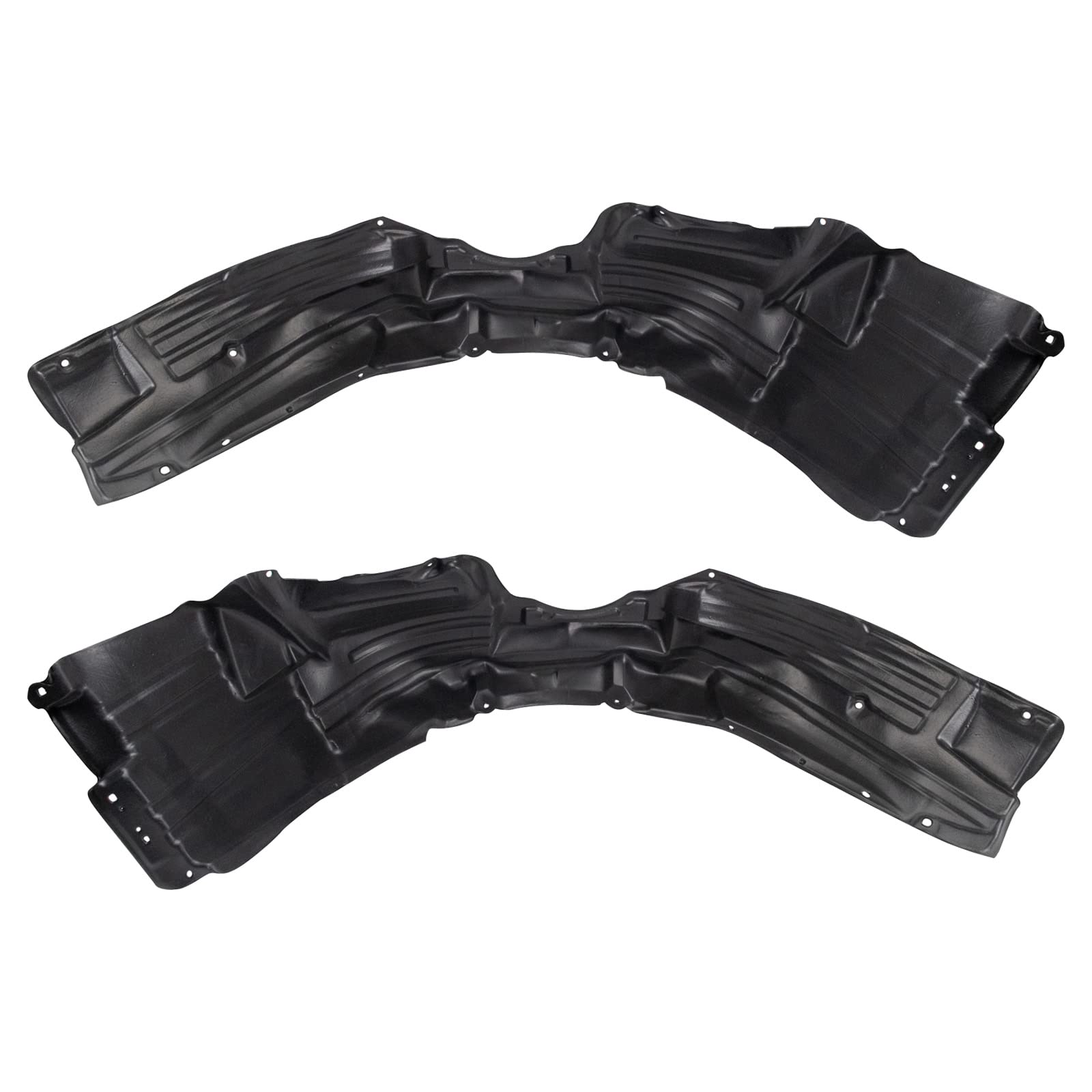 Trq Front Inner Fender Liner Set Compatible With 2011-2014 Toyota Sienna To1248163 To1249163