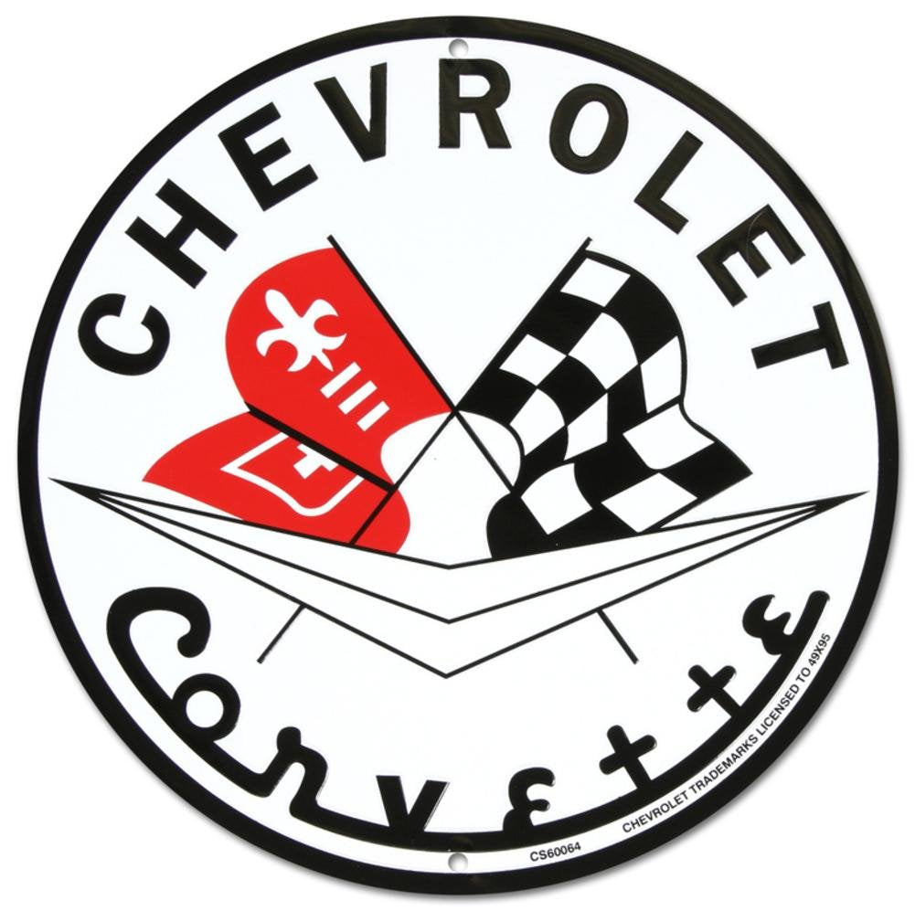 Hangtime Cs60064 Corvette Nostalgia Sign