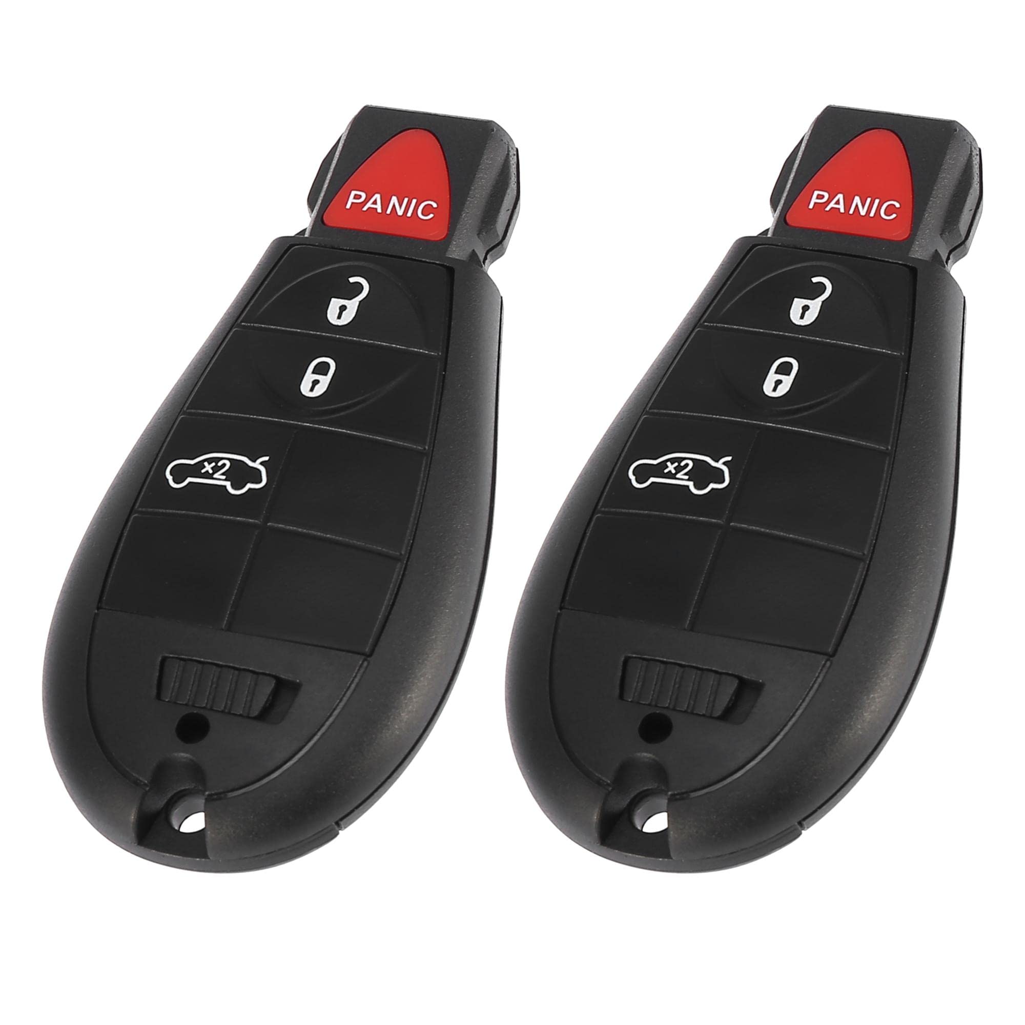 X AUTOHAUX 2pcs Replacement Keyless Remote Car Key Fob 433Mhz 4 Button for Dodge Dart 13-16 M3N32297100 56046771AA 56046771 AA 5