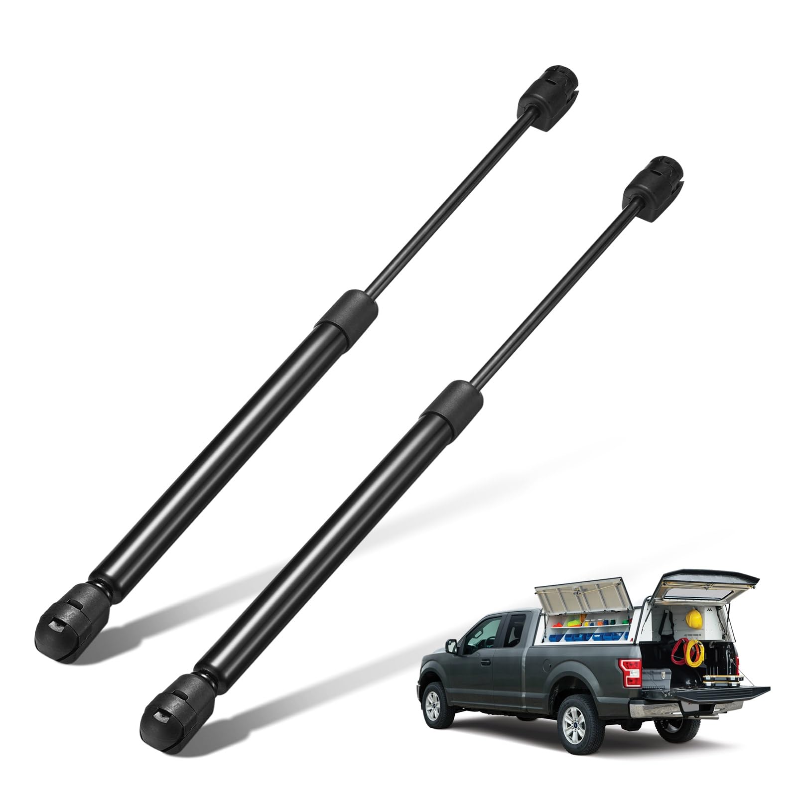 BDFHYK 15 Truck Camper Shell Gas Shocks Struts Lift Support for Leer Topper Tool Box Chest - 24 Lbs Capacity