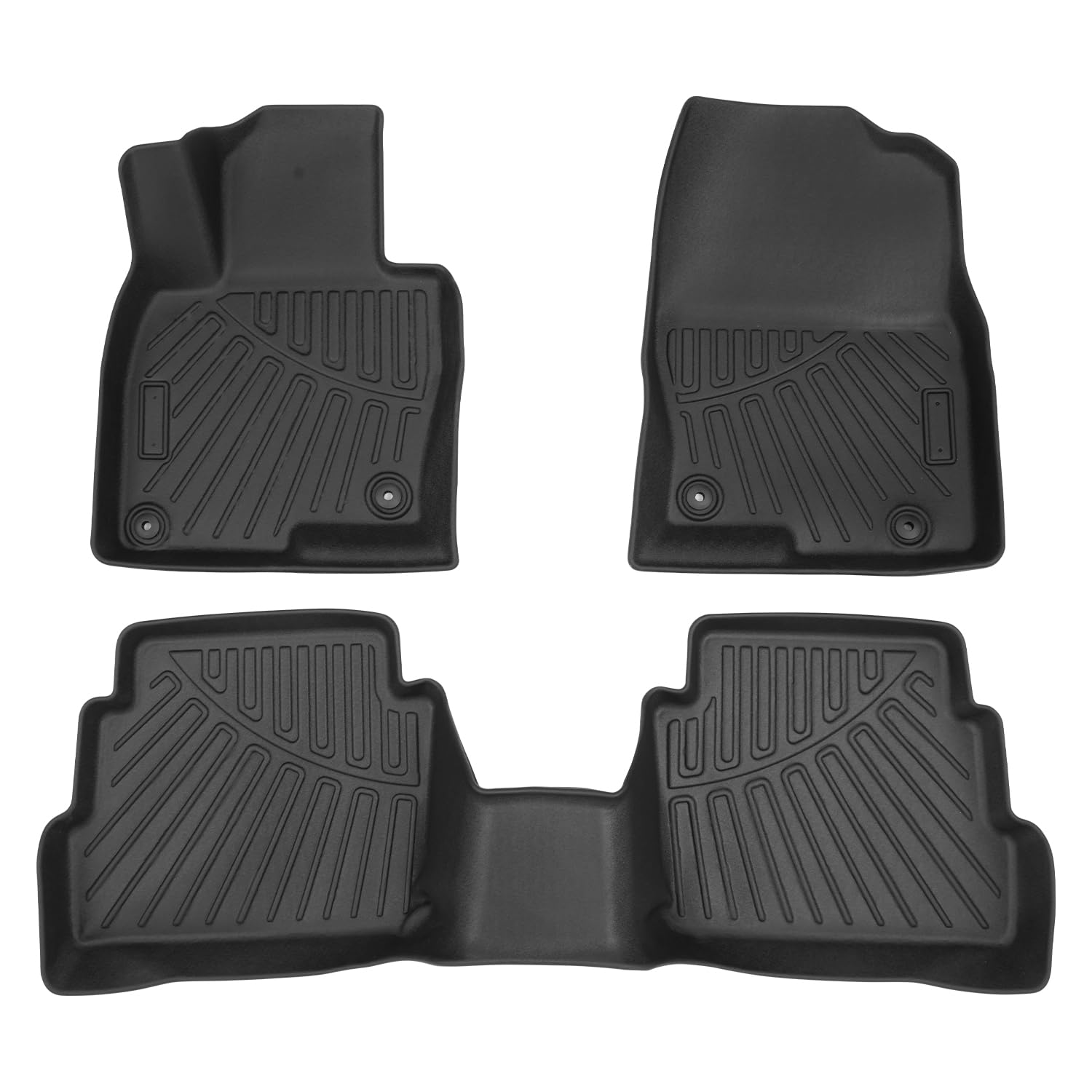 Forccord Custom Fit For Floor Mats Chevrolet Traverse 2018-2023 7-Seat All Weather Protection Heavy Duty Car Mats 3 Row Floor Li