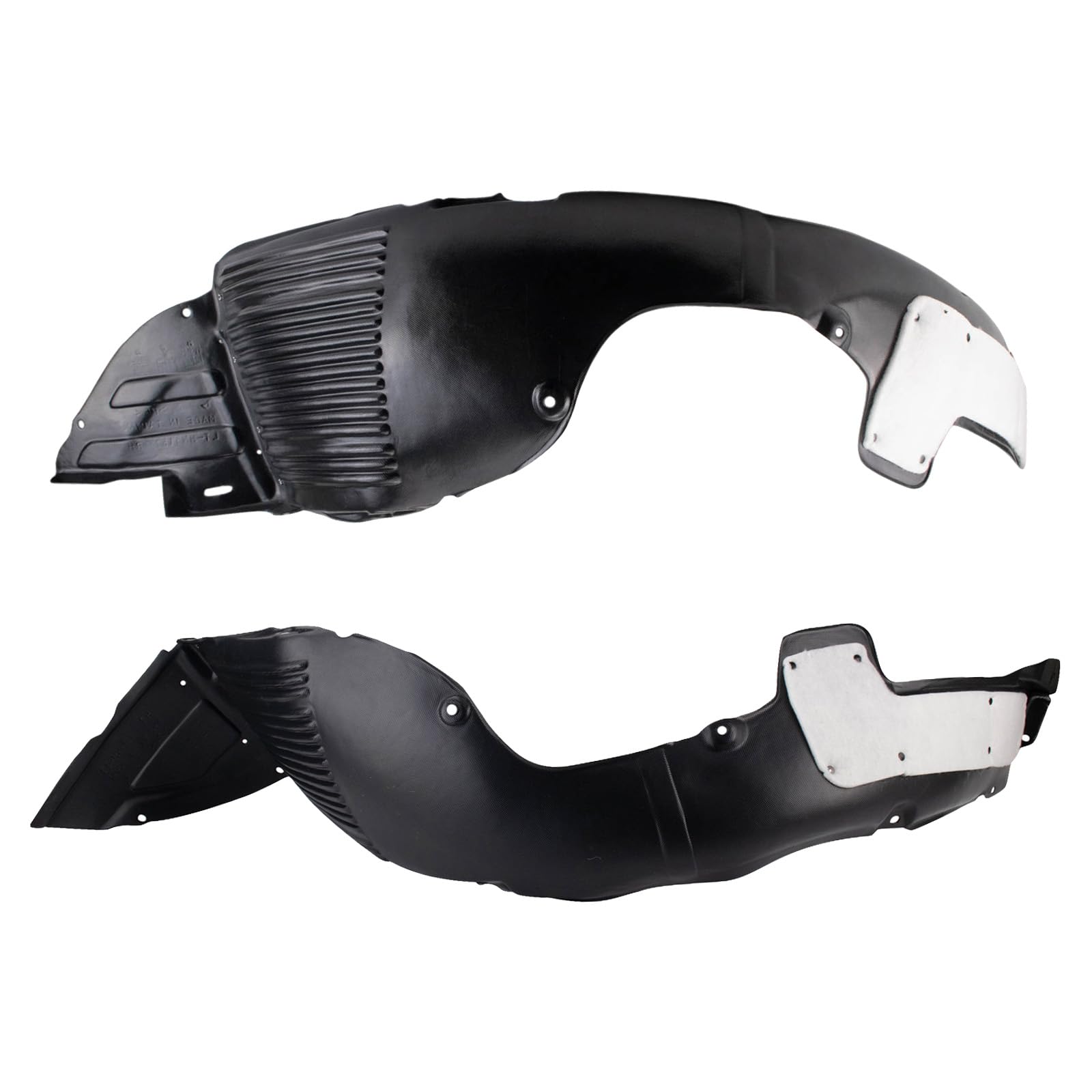 Trq Inner Fender Liner Set Compatible With 2013-2015 Hyundai Elantra Gt Hy1248157 Hy1249138