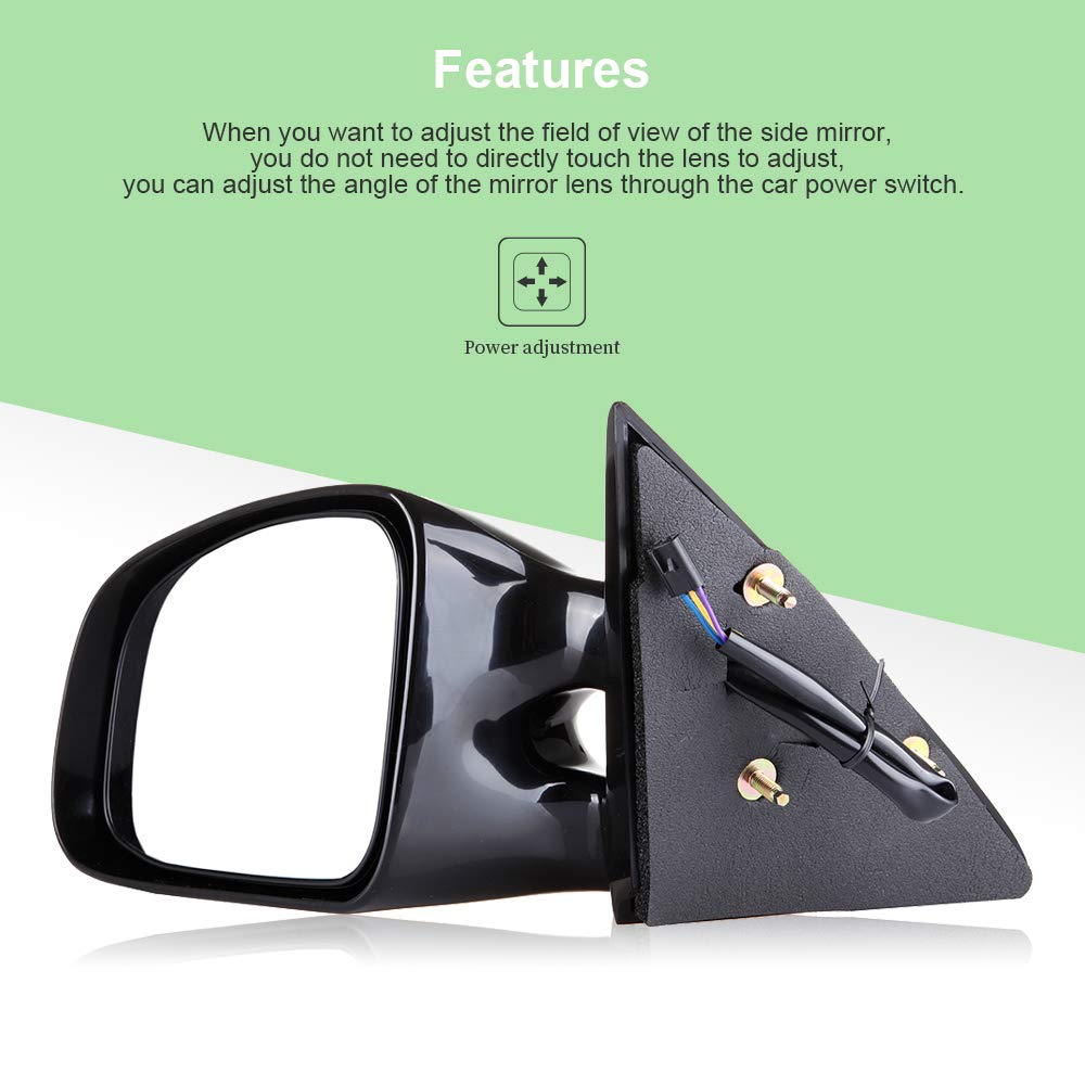 Scitoo Door Mirror Driver Side For Pontiac Exterior Accessories Mirrors Fit 1999-2003 For Pontiac Grand Am With Power Controllin