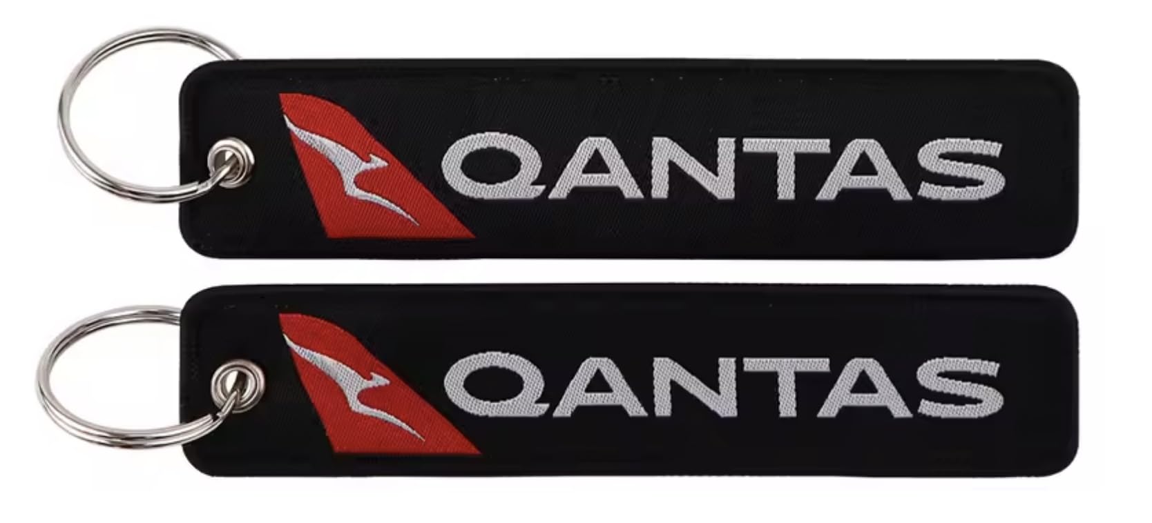 Qantas Airways Australia Australian Airlines Asia Asian Airline Flag Carrier Aircraft Air Airplane Flight Keychain Key Tag Chain