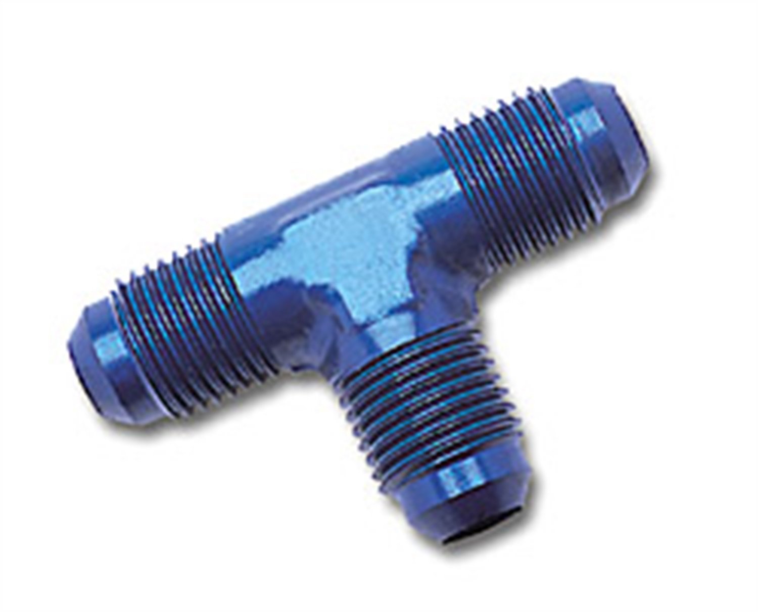 Edelbrock - Rus-661020 /Russell 661020 Blue Anodized Aluminum -6An Flare Tee Adapter Fitting