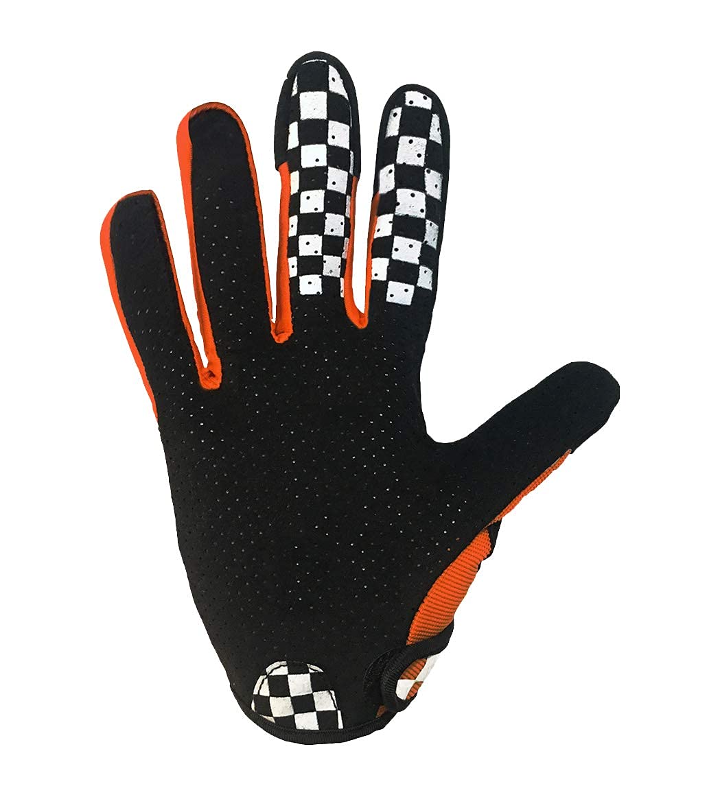 Solo Queen Sim-Racing Gloves For Simulator Steering Wheel Games And Karting Glove (Orange, L)