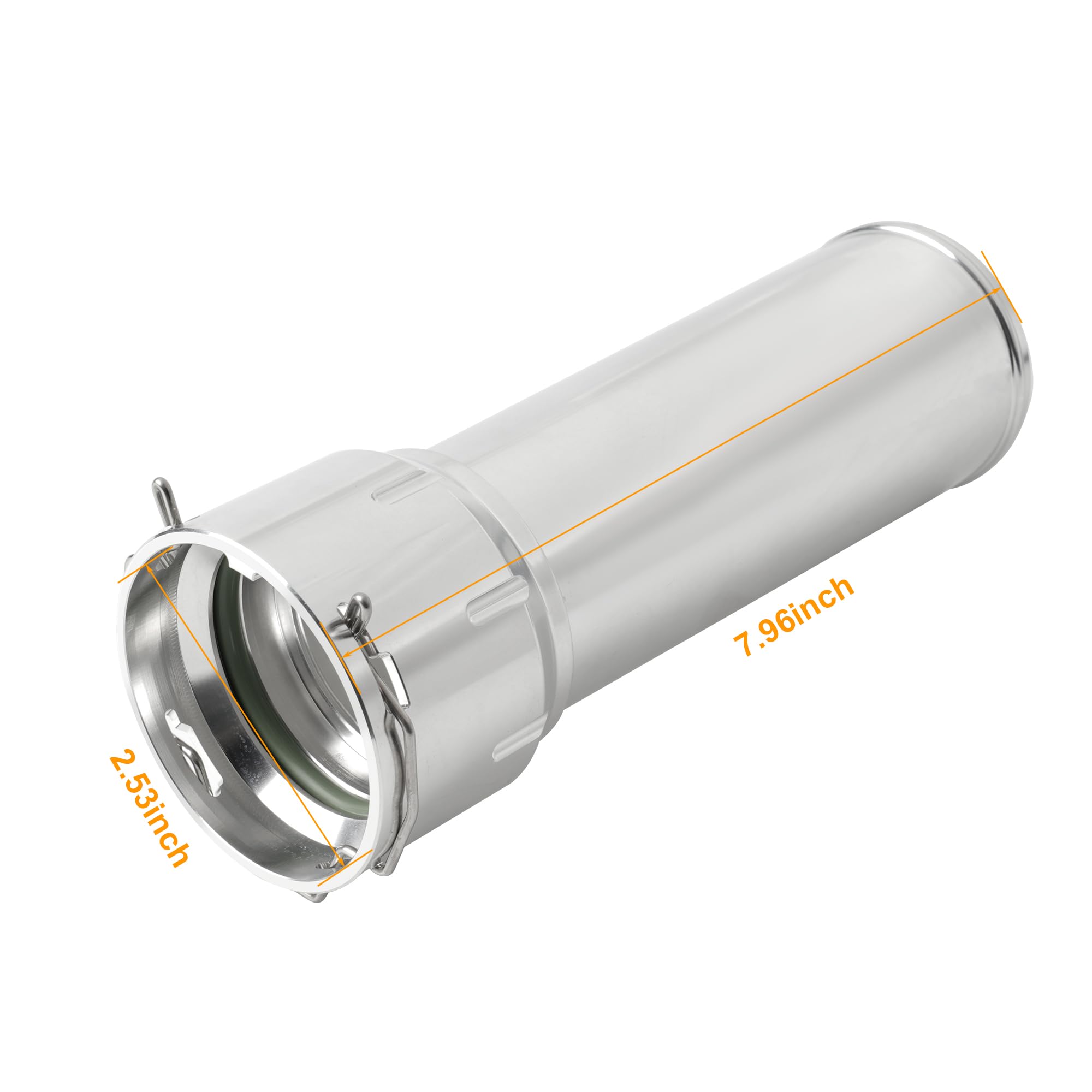 Outopakkle Turbo Intercooler Resonator Tube for Chevrolet/GMC 3.0L Duramax 2020+ - Model 55513244, Includes O-Ring & Steel Clip