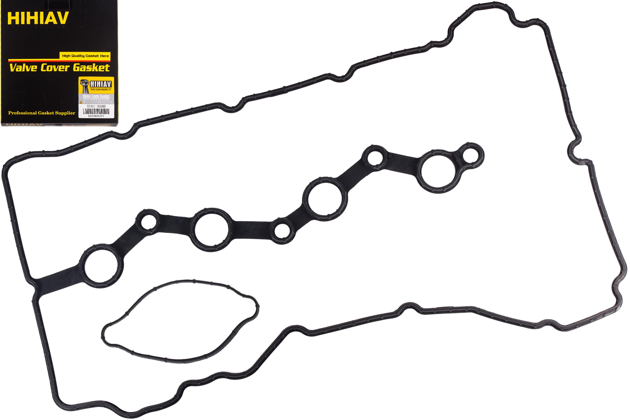 HIHIAV VS50869R Engine Cylinder Head Valve Cover Gasket Seal for Hyundai Sonata Santa Fe Tucson Kia Sorento Sportage Optima 2.0L