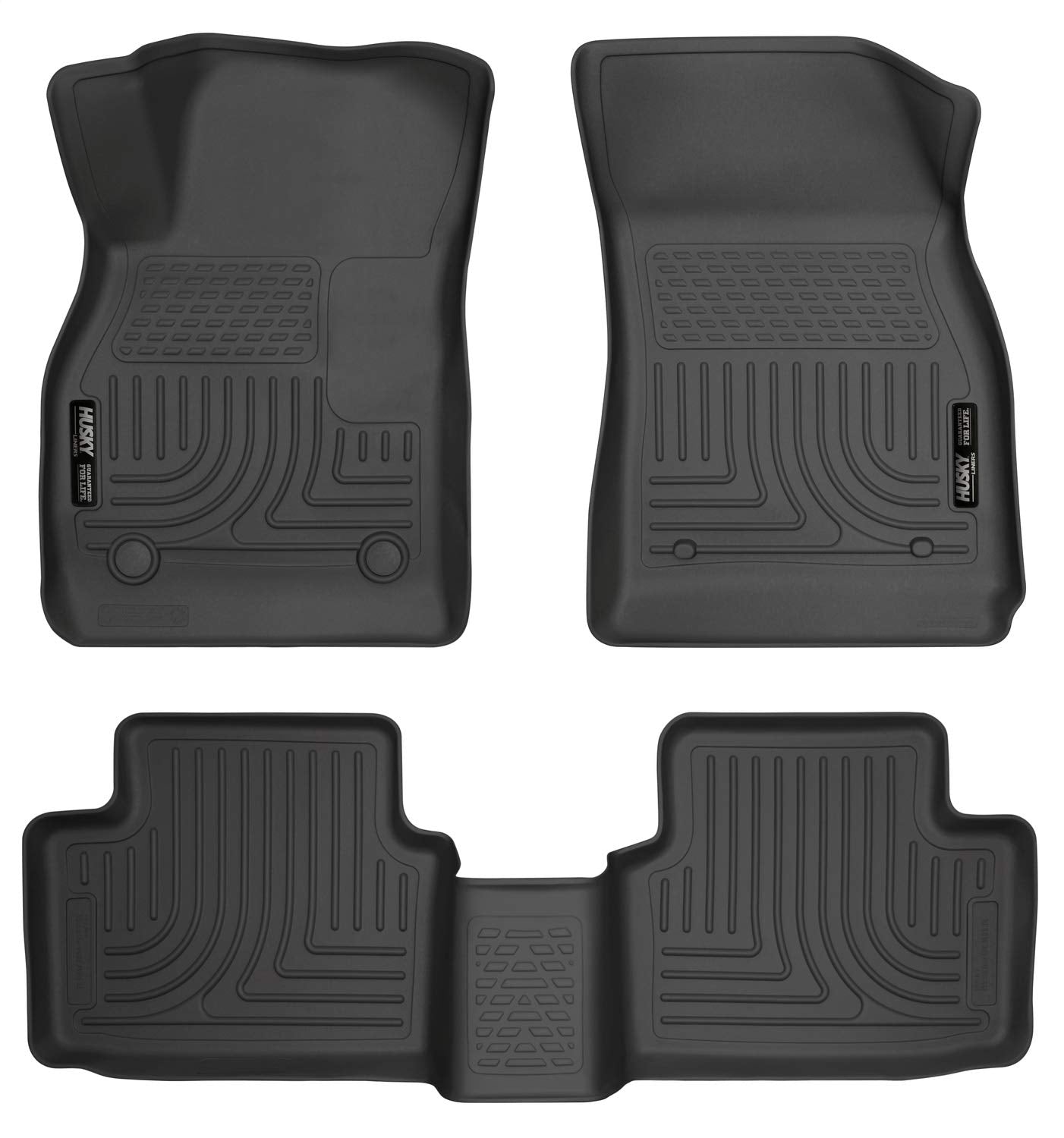 Husky Liners Weatherbeater Floor Mats | Fits 2013-2015 Chevrolet Malibu; 2016 Chevrolet Malibu Limited | Front & 2nd Row, 3-pc B