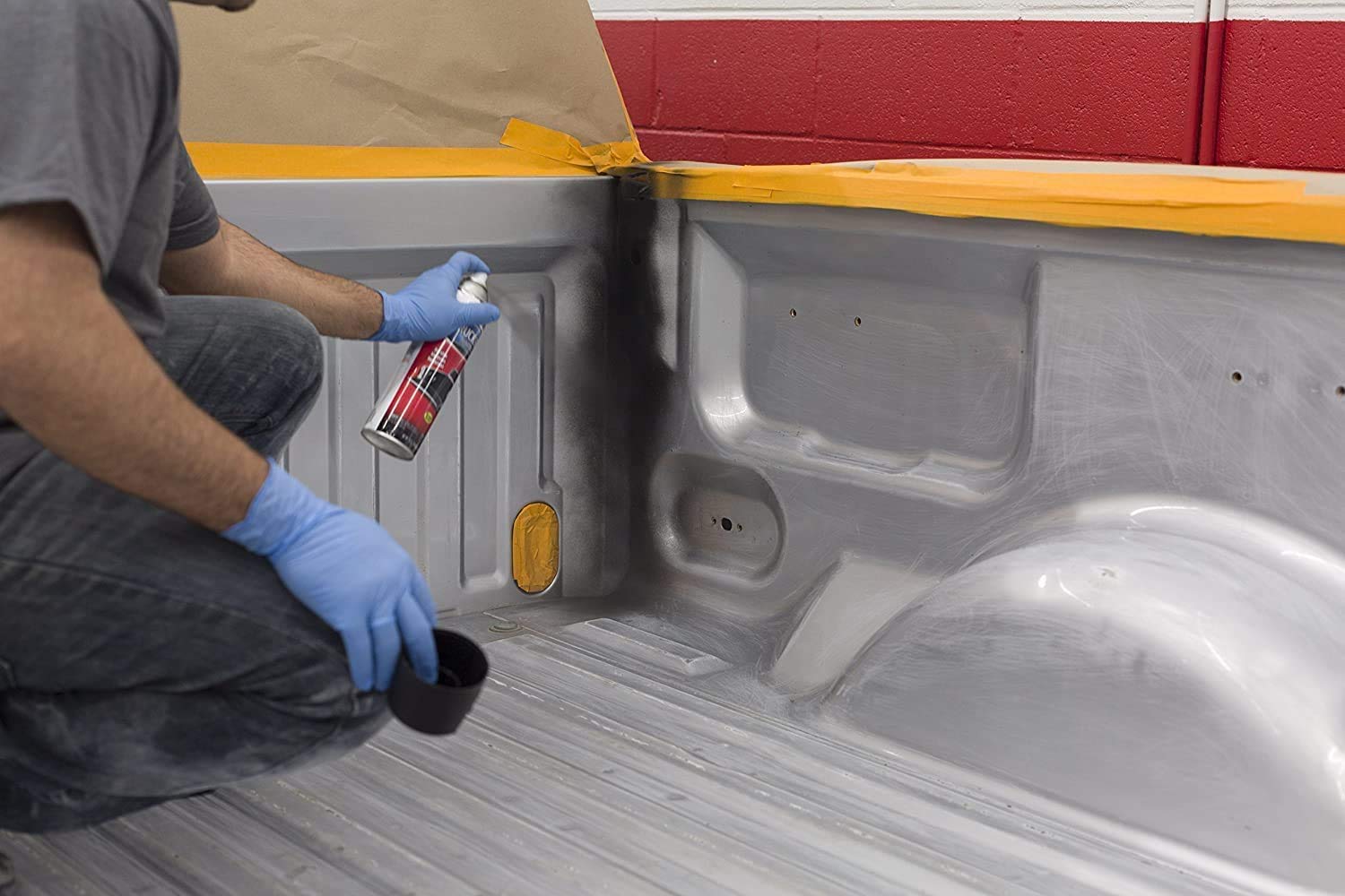 Rust-Oleum 248914-2Pk Truck Bed Coating Spray Paint, 15 Oz, Black, 2 Pack