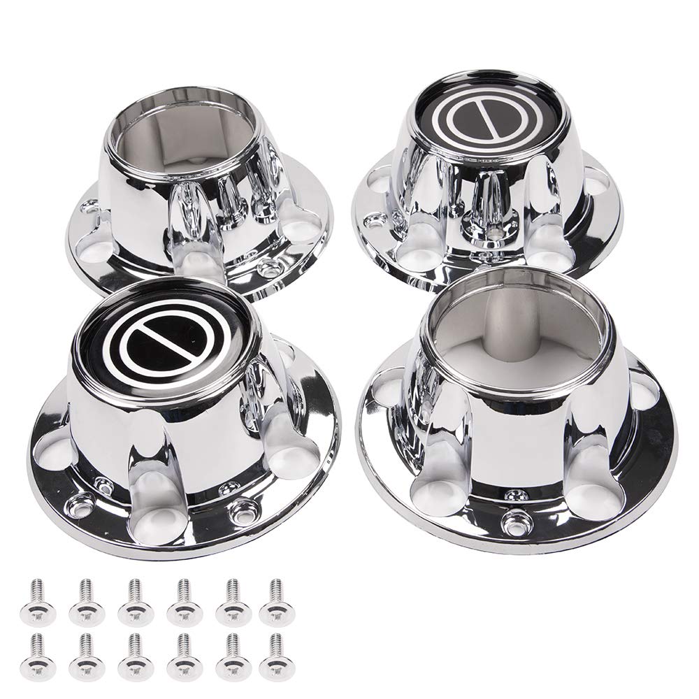 G-PLUS Chrome Wheel Hub Center Caps Compatible with Ford F150 Truck/Bronco 1980-1996, Compatible with Ford Van 1992-1996, 4x4 Fr
