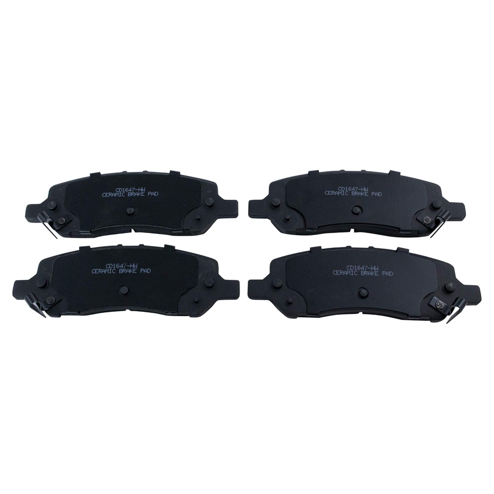 TRQ Rear Brake Pads Ceramic Compatible with 2013-2016 Dodge Dart