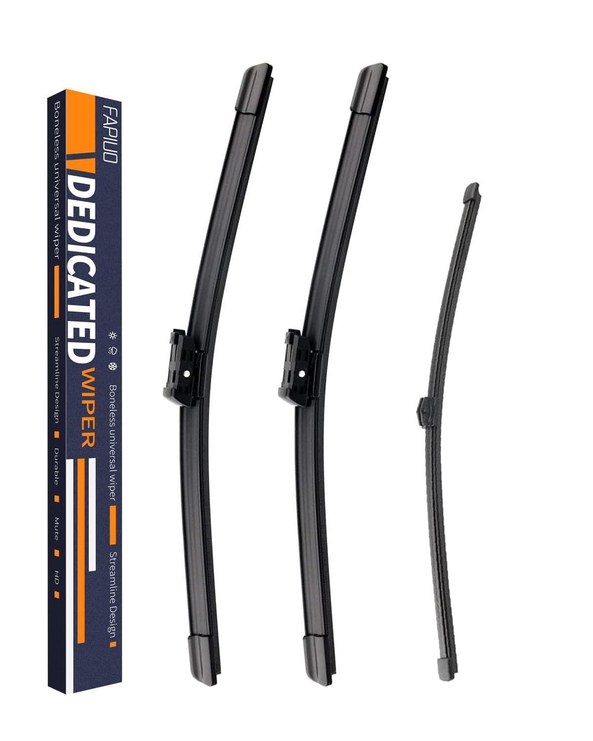 Replacement For Audi Q5 2009-2017,Audi Sq5 2014-2017,Audi Q3 2019-2022,Audi Rs Q3 2021-2022 Silent Wipers -Fapiuo Front Windshie