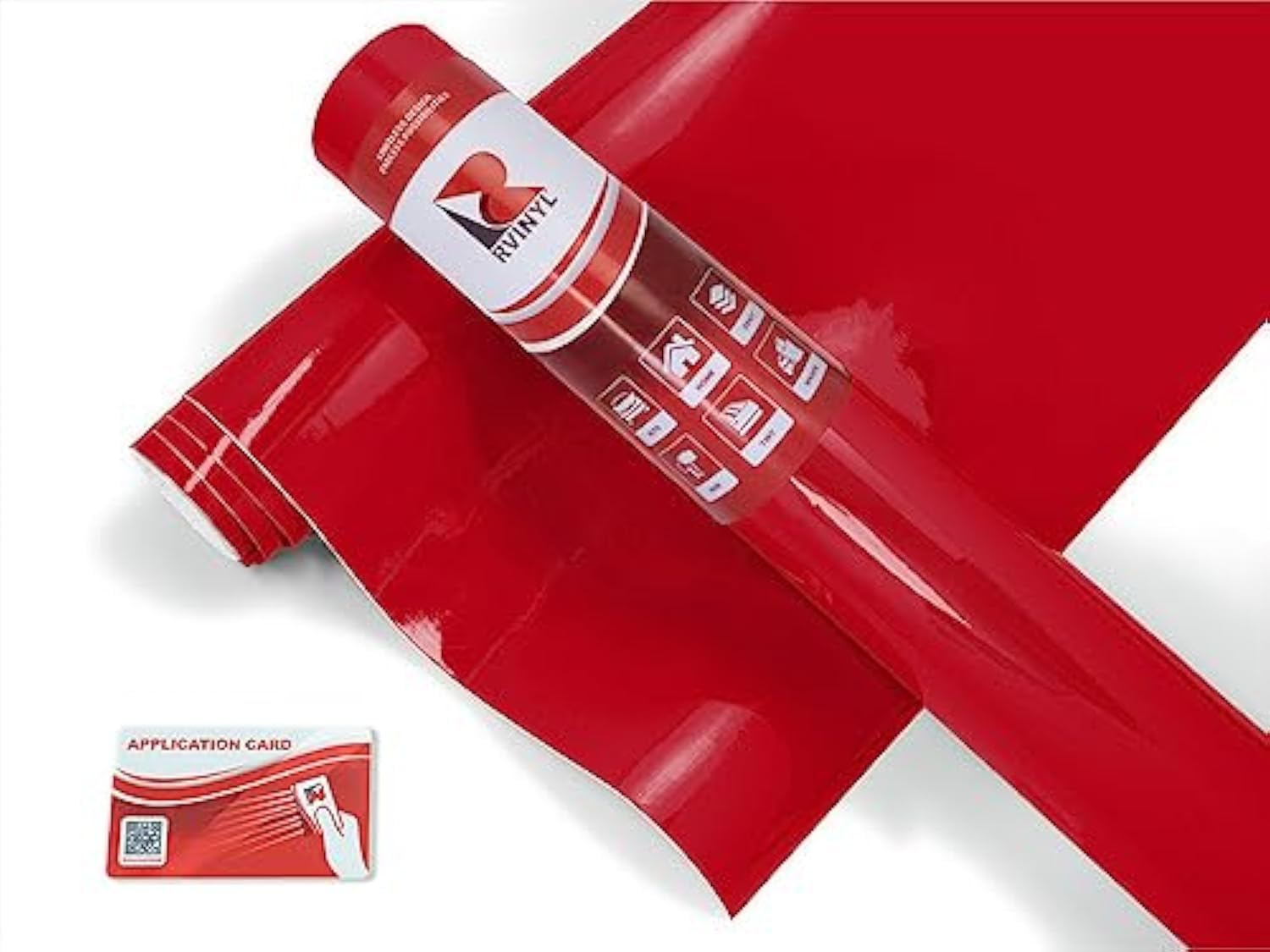 Avery Dennison Sw900 433-O In Gloss Cardinal Red - Dual Layered Vinyl Car Supreme Wrapping Film - 2Ft X 5Ft - Vehicle Sheet Roll