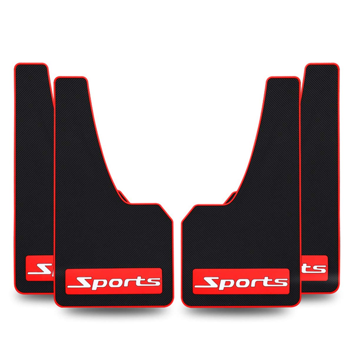 4 Pcs Soft Material Automotive Car Mud Flaps Universal Fit Black Splash Guards Rubber Mud Guard No Collision Universal 43.5Cm23C