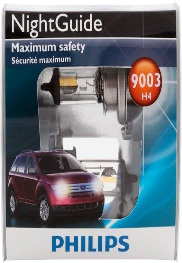 Philips 9003 Nightguide Headlight Bulb, Pack Of 2