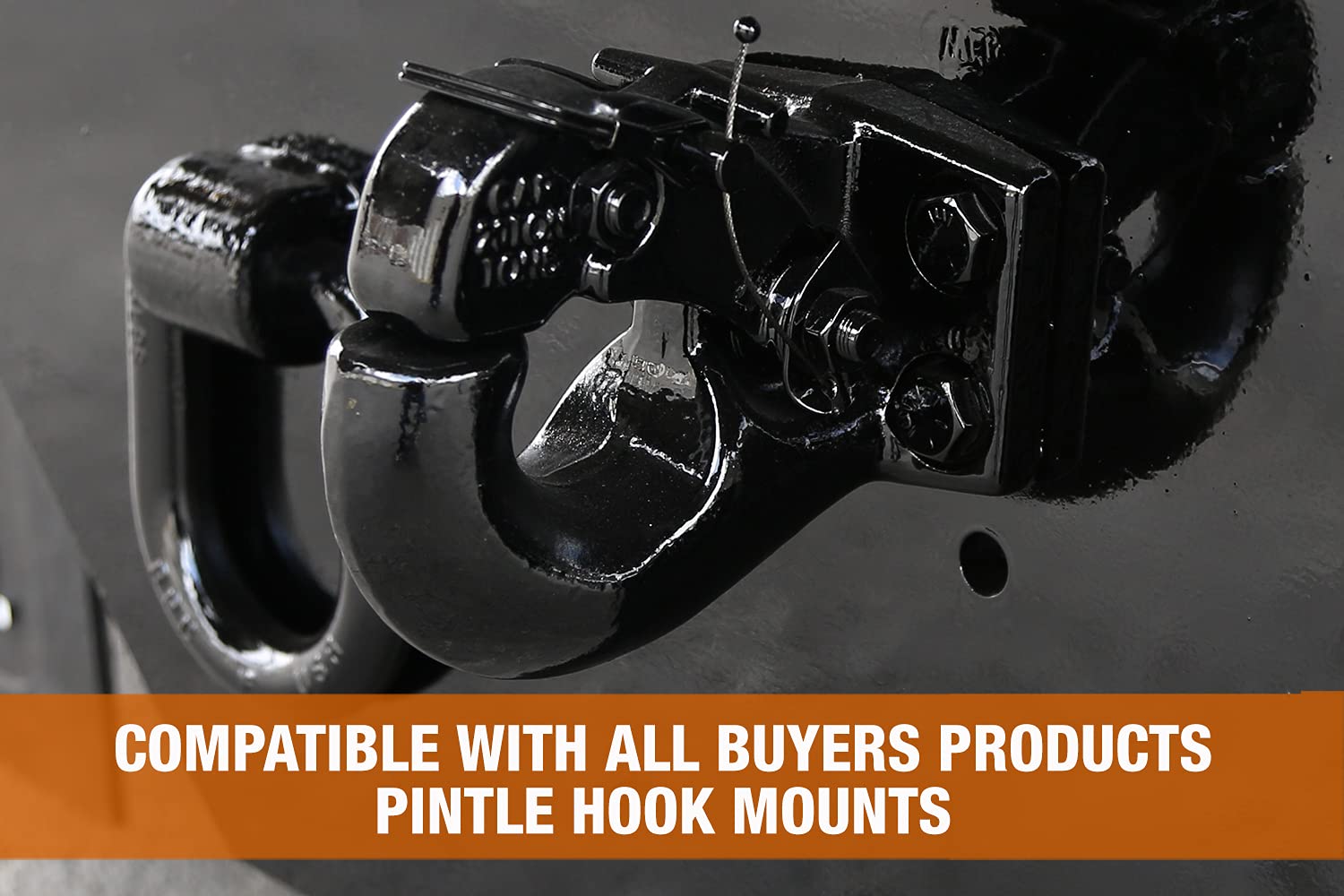 Buyers Products Ph20 20 Ton Pintle Hook, Mgtw 40,000 Lbs, 8,000 Mvl Pintle Hitch, Mounting Kit Sold Separately