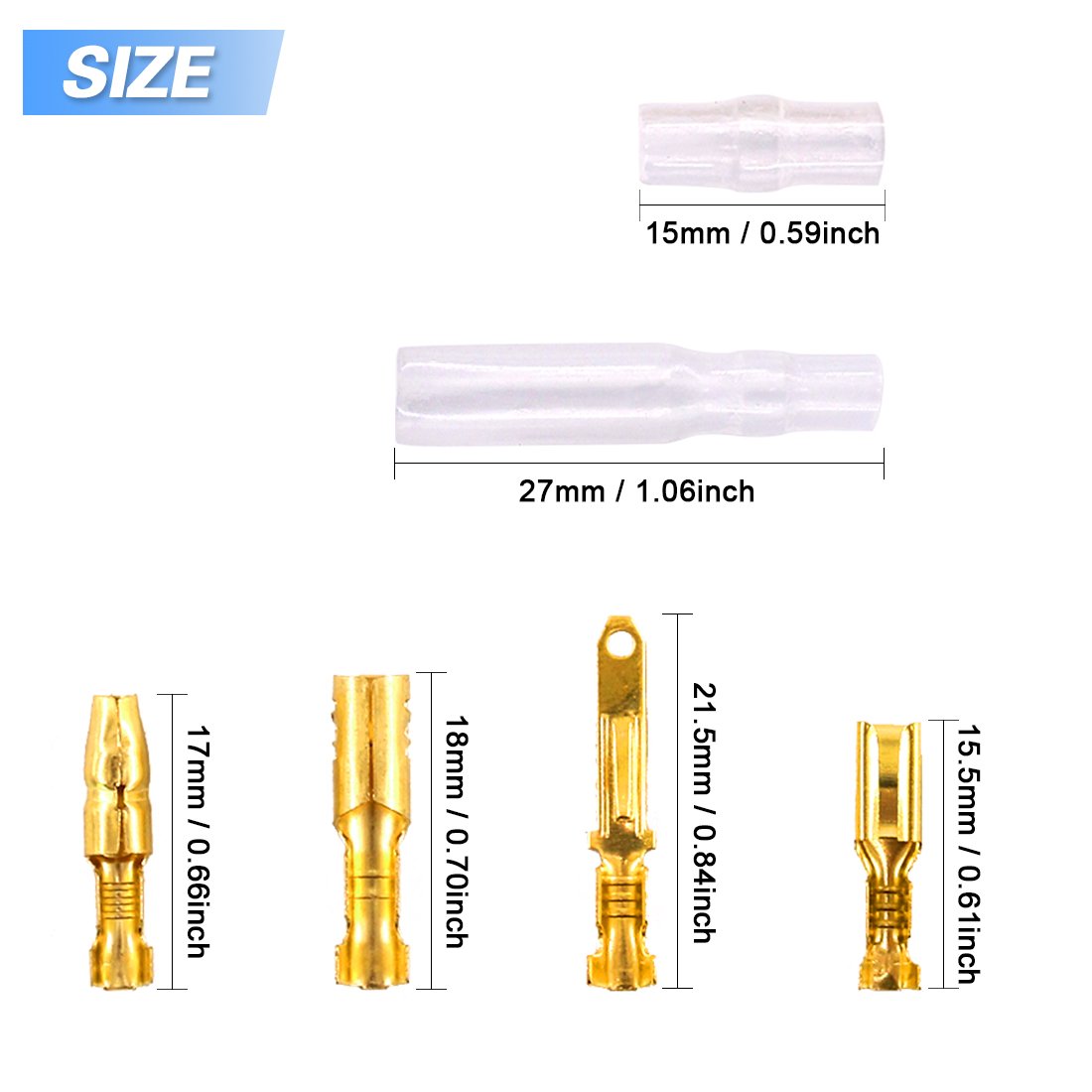 Glarks 700Pcs 2.8mm 2 3 4 6 9 Pin Plug Housing Pin Header Crimp Electrical Wire Terminals Connector and 30 Sets 4mm Car Motorcyc
