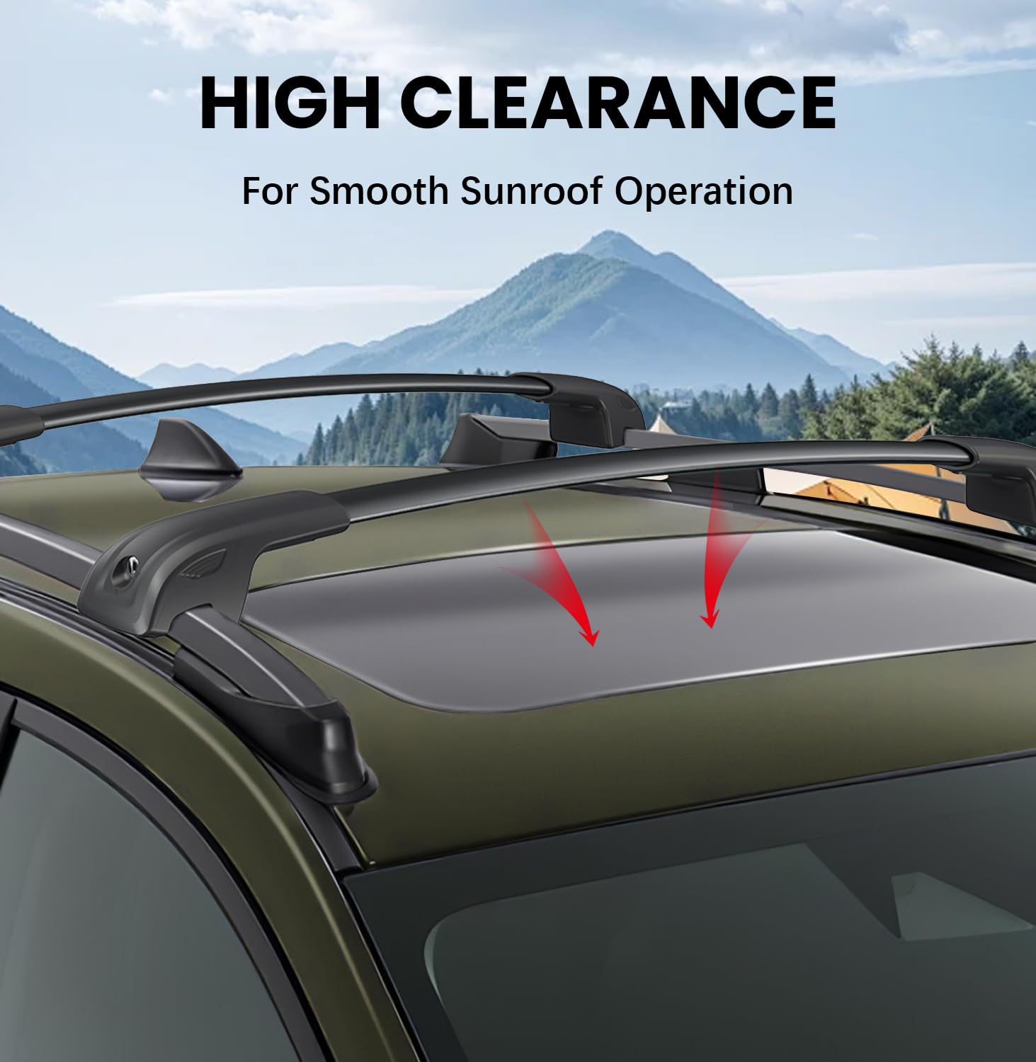 Soruci Car Roof Rack Cross Bars Compatible with Subaru Crosstrek 2024 2025, Aluminum Lockable Roof Rails Crossbar for Rooftop Ca